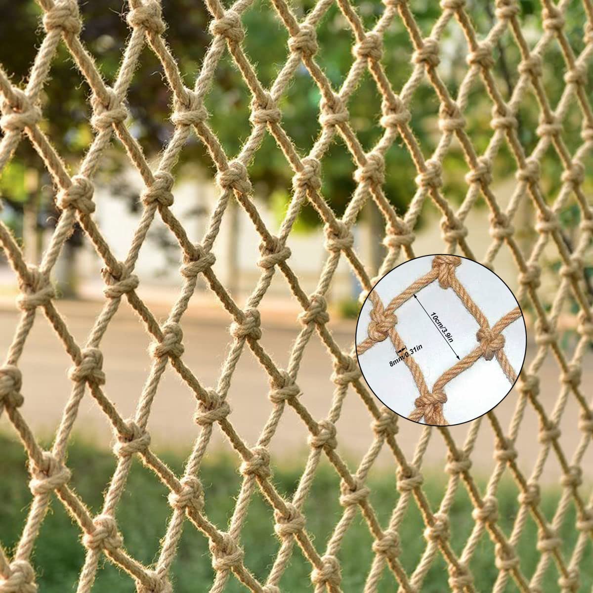 KACQIYT Rete di Protezione Sicurezza in Corda di Canapa