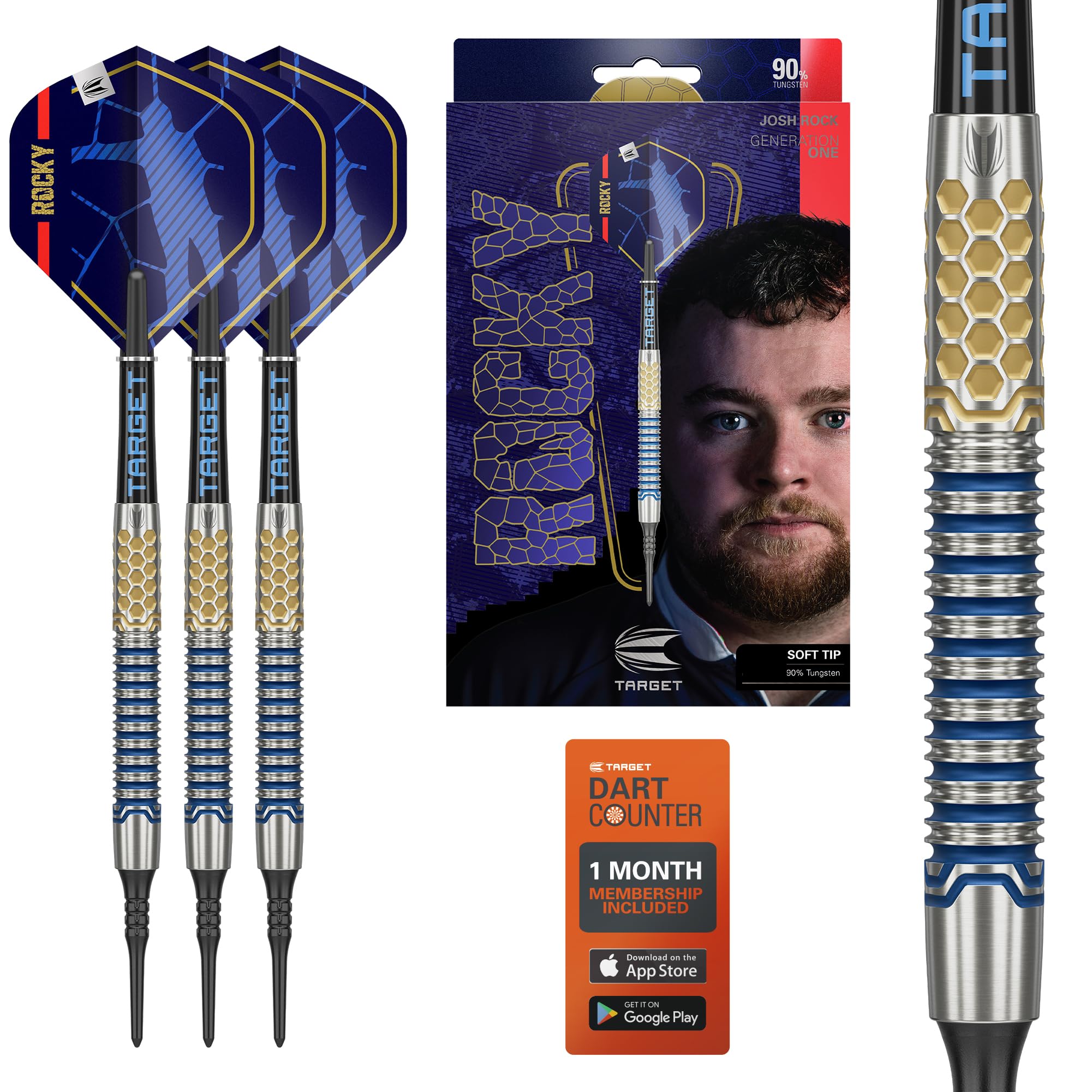 Target Darts Josh Rock Gen 1 - Freccette Soft Tip 20G