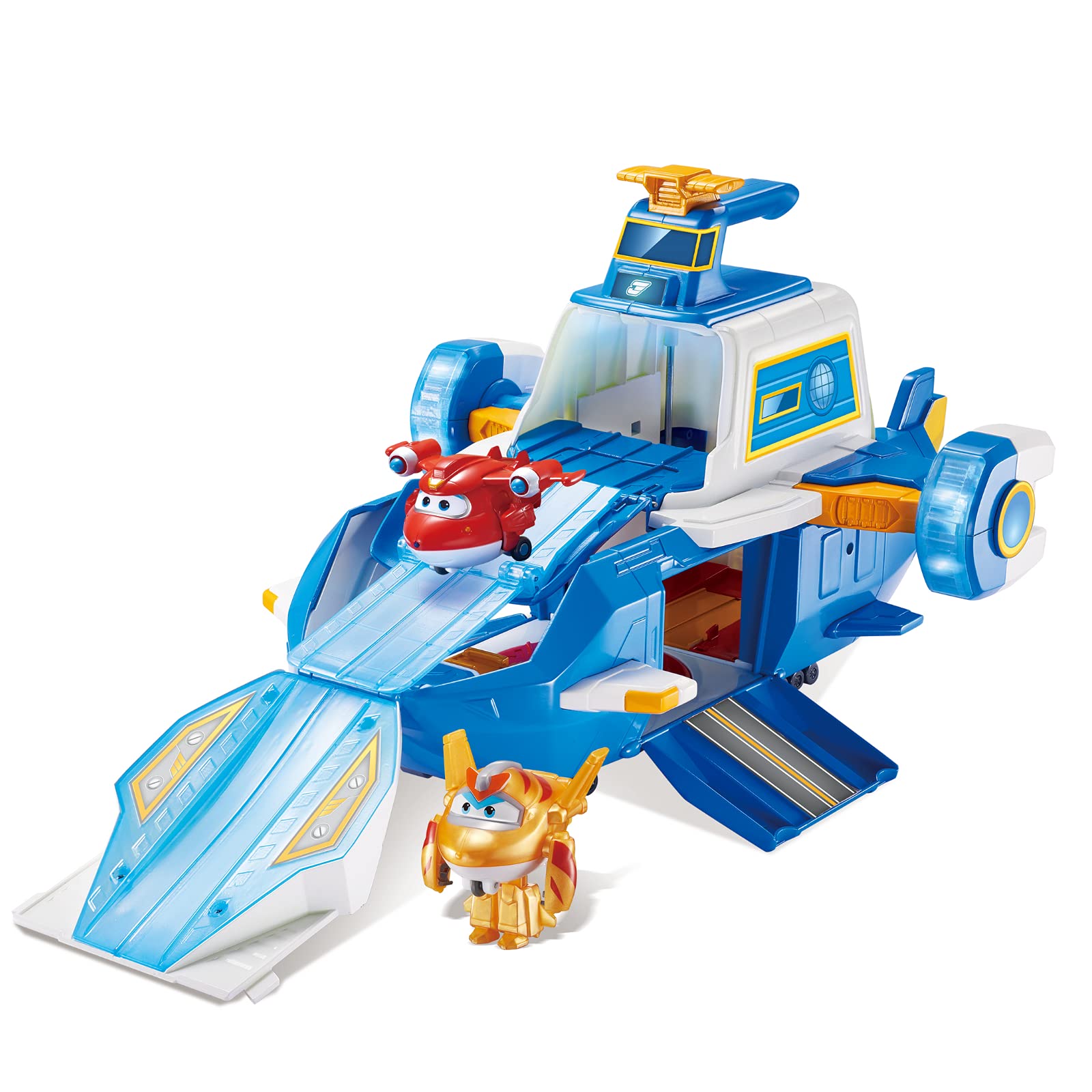 Super Wings World Aircraft Playset con Jett Transform-a-Bot