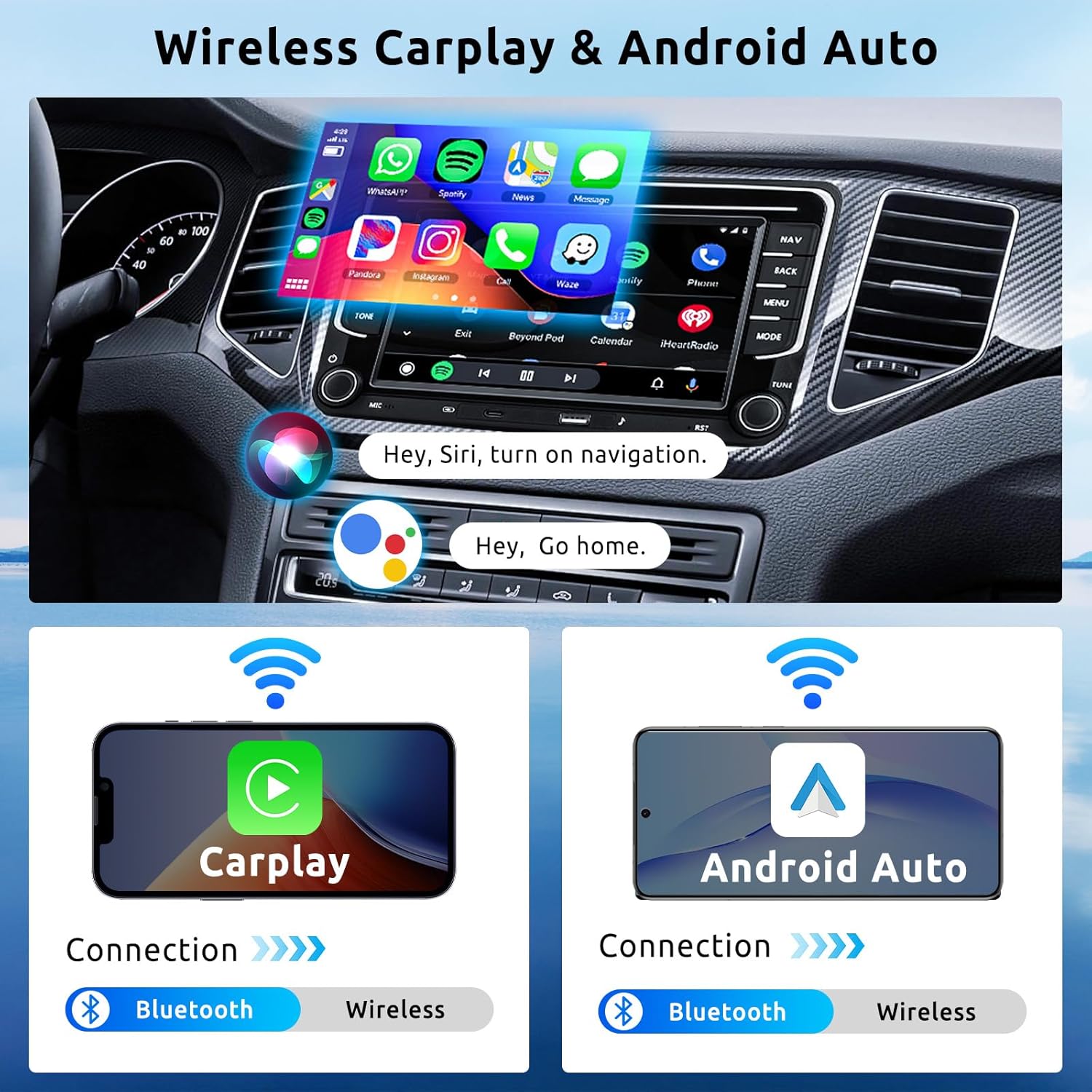 Autoradio Android 13 per VW Golf 5 6, 7" HD - immagine 4