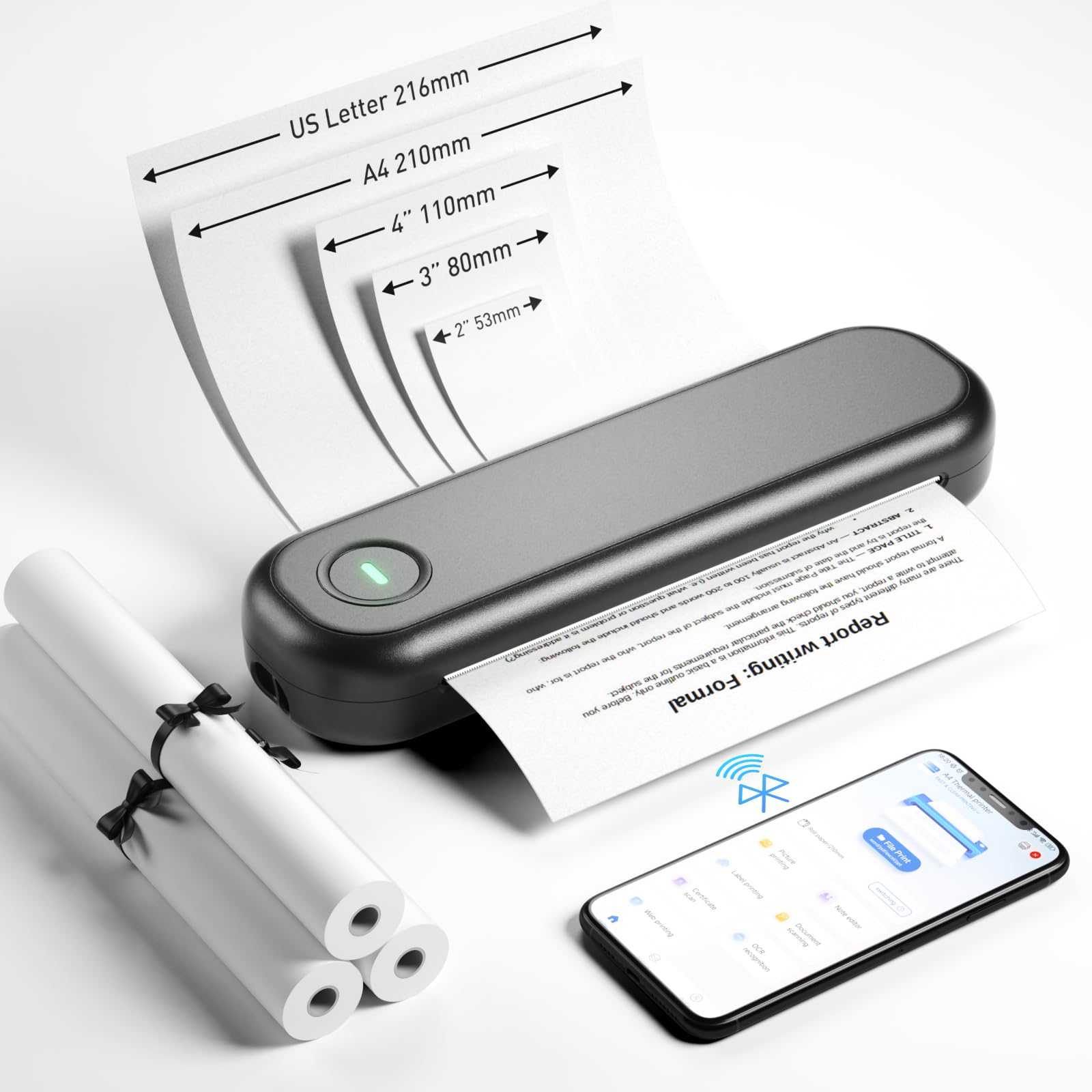 Bisofice L86 - Stampante Portatile A4 Termica 300DPI