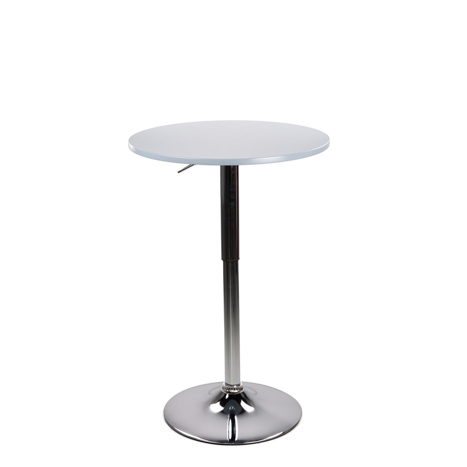 Brigros WeHome Tavolo Bar Regolabile in Altezza, Rotondo Grey