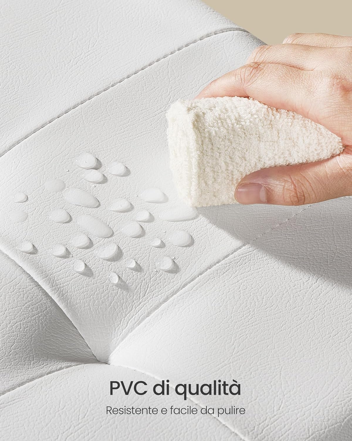 Songmics Pouf Contenitore con Gambe 38x110x40 cm - immagine 4