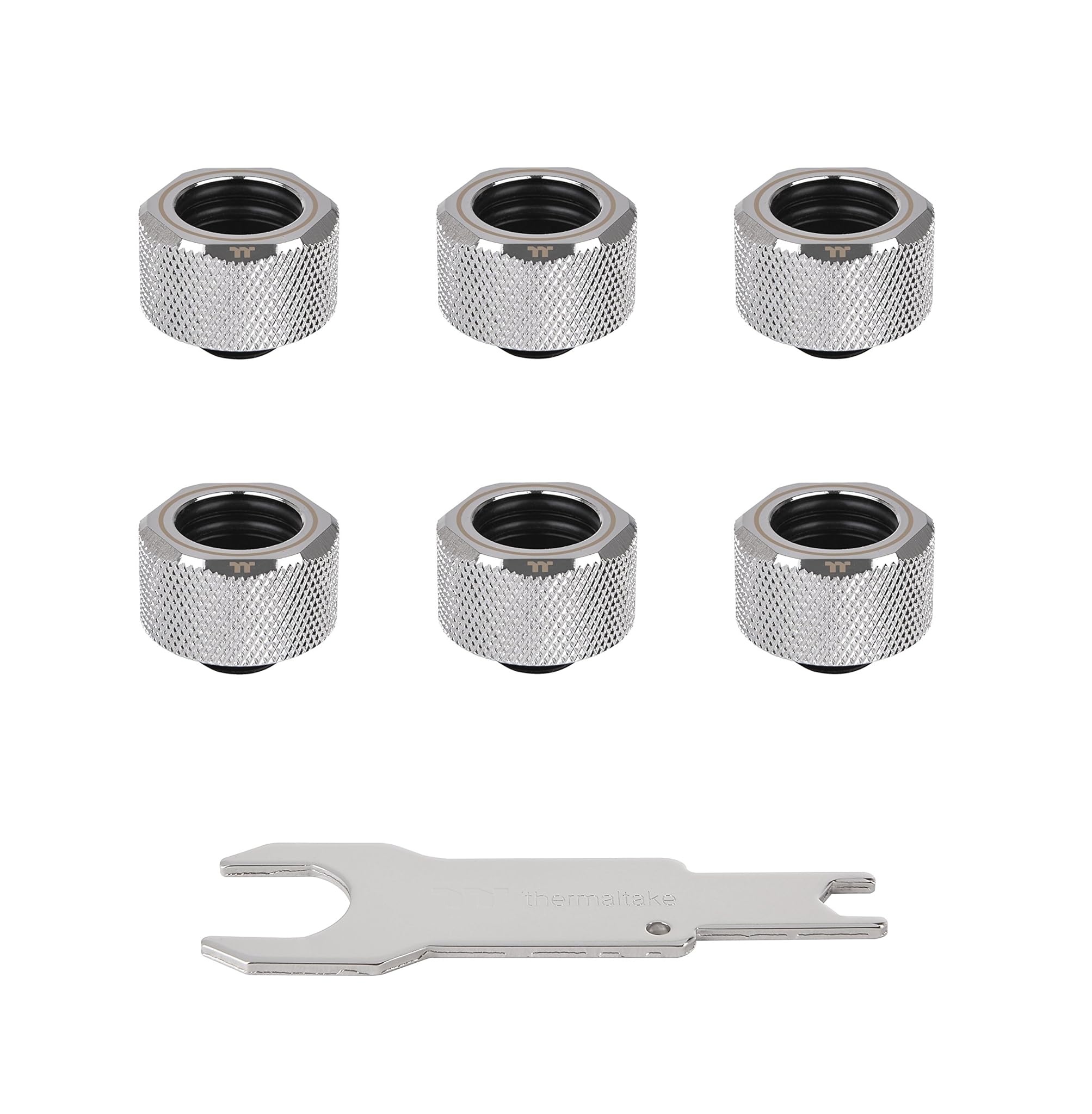 Thermaltake Pacific raccordo a compressione Chrome Six Pack