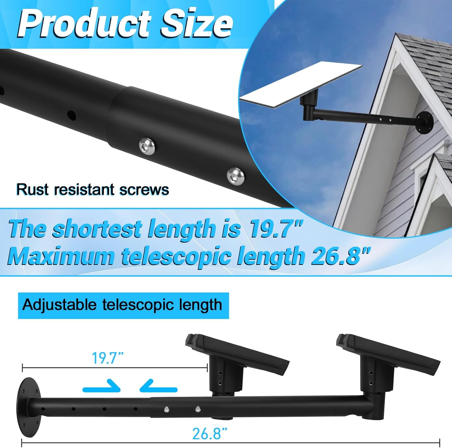 Starlink Gen 3 - Supporto da parete lungo con adattatore - immagine 2