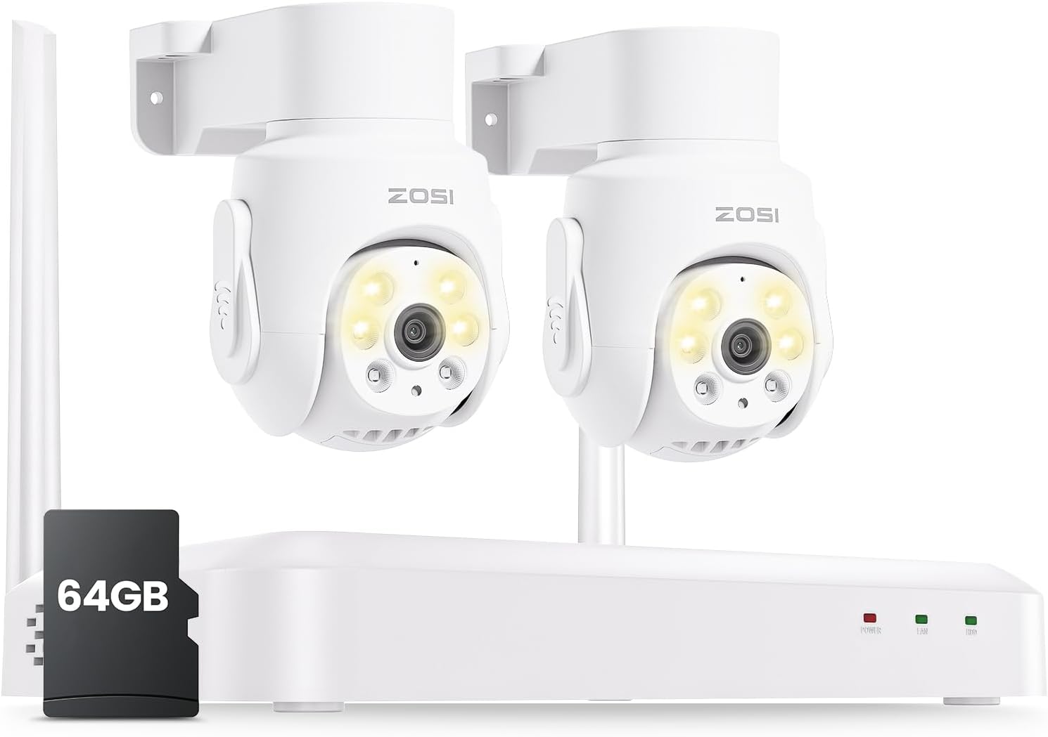 Zosi Kit Telecamera Sorveglianza Esterna WiFi6 5MP