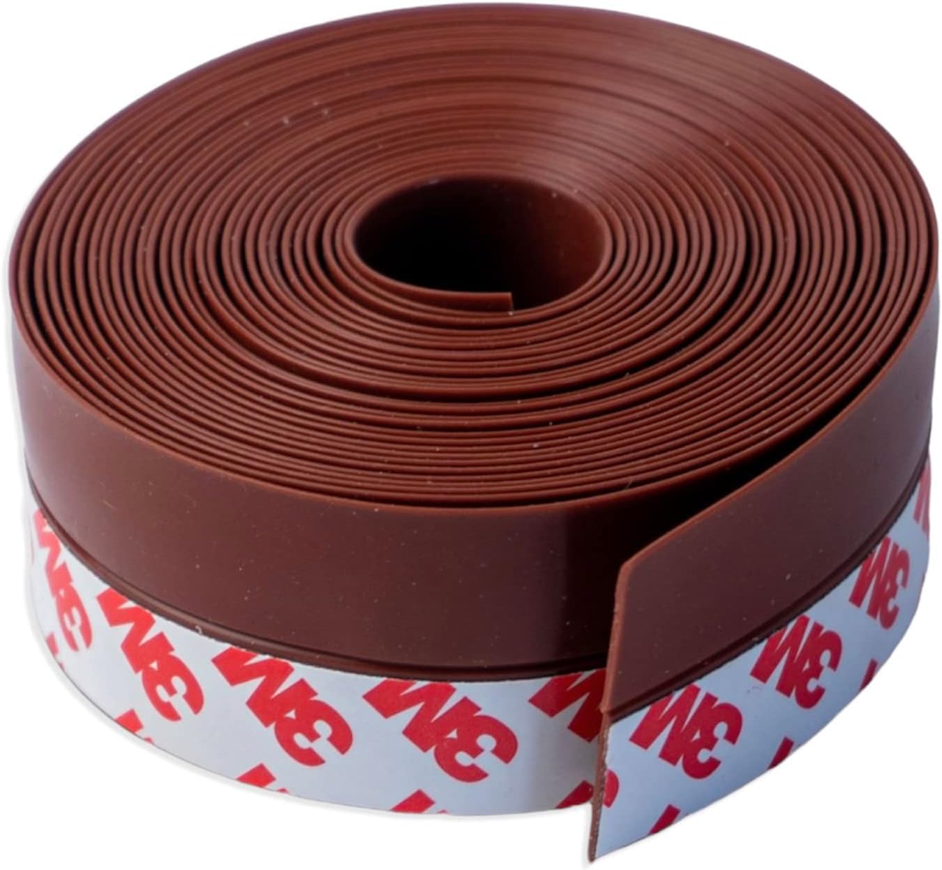 Paraspifferi Silicone Sottoporta Adesivo Premium 5m, Marrone - immagine 1