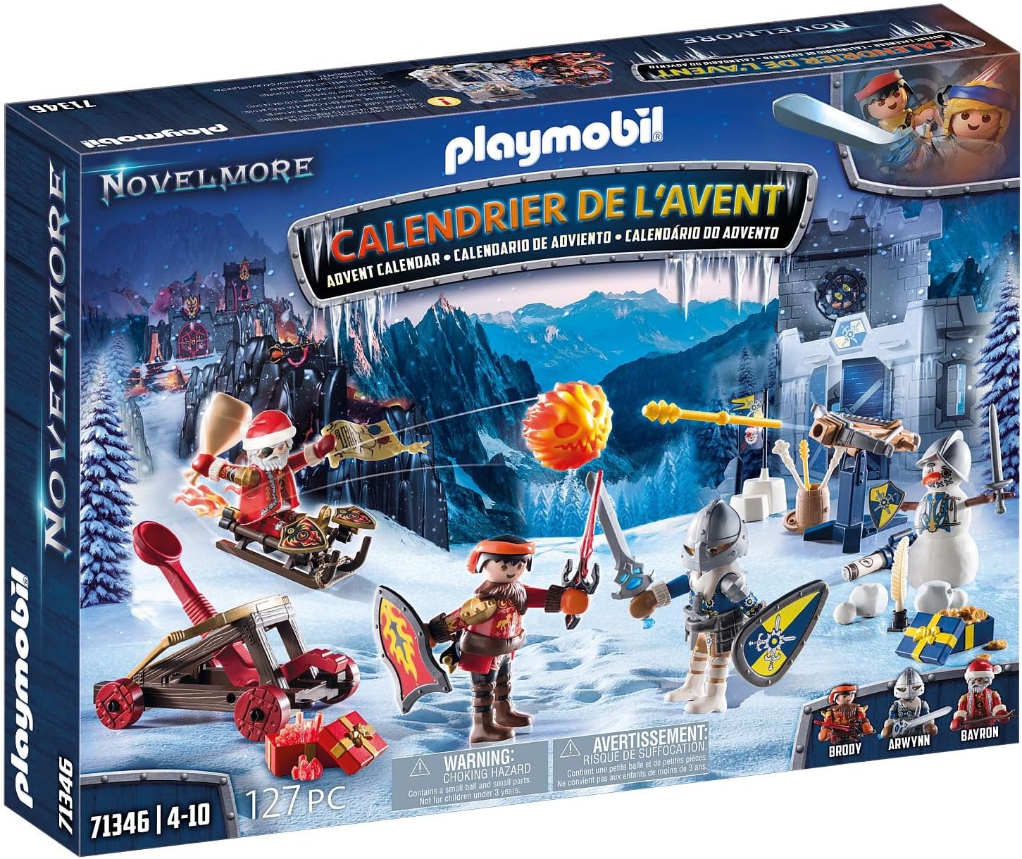 PLAYMOBIL Calendario dell'Avvento Novelmore 71346, Battaglia nella Neve - immagine 2