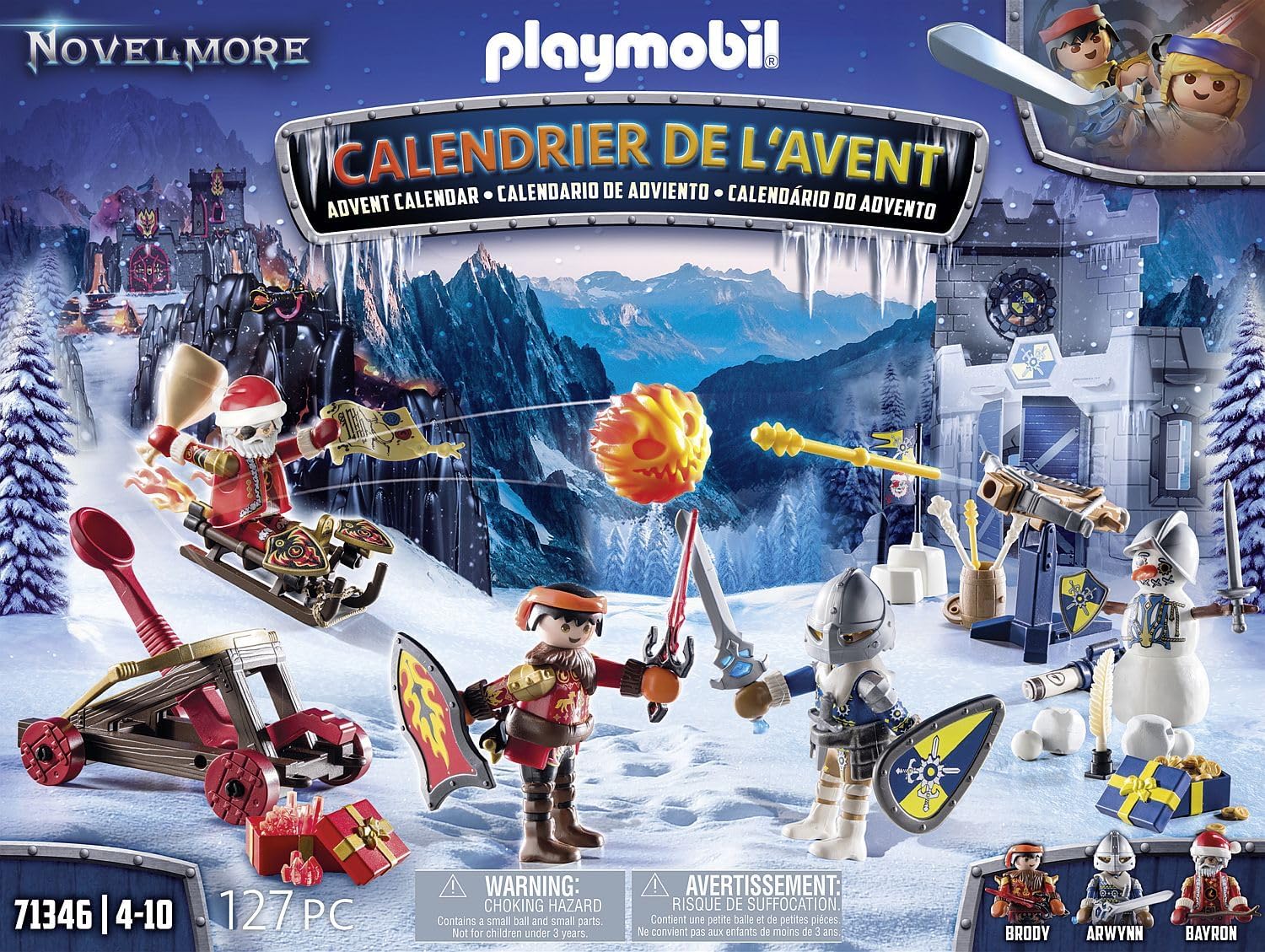 PLAYMOBIL Calendario dell'Avvento Novelmore 71346, Battaglia nella Neve - immagine 4