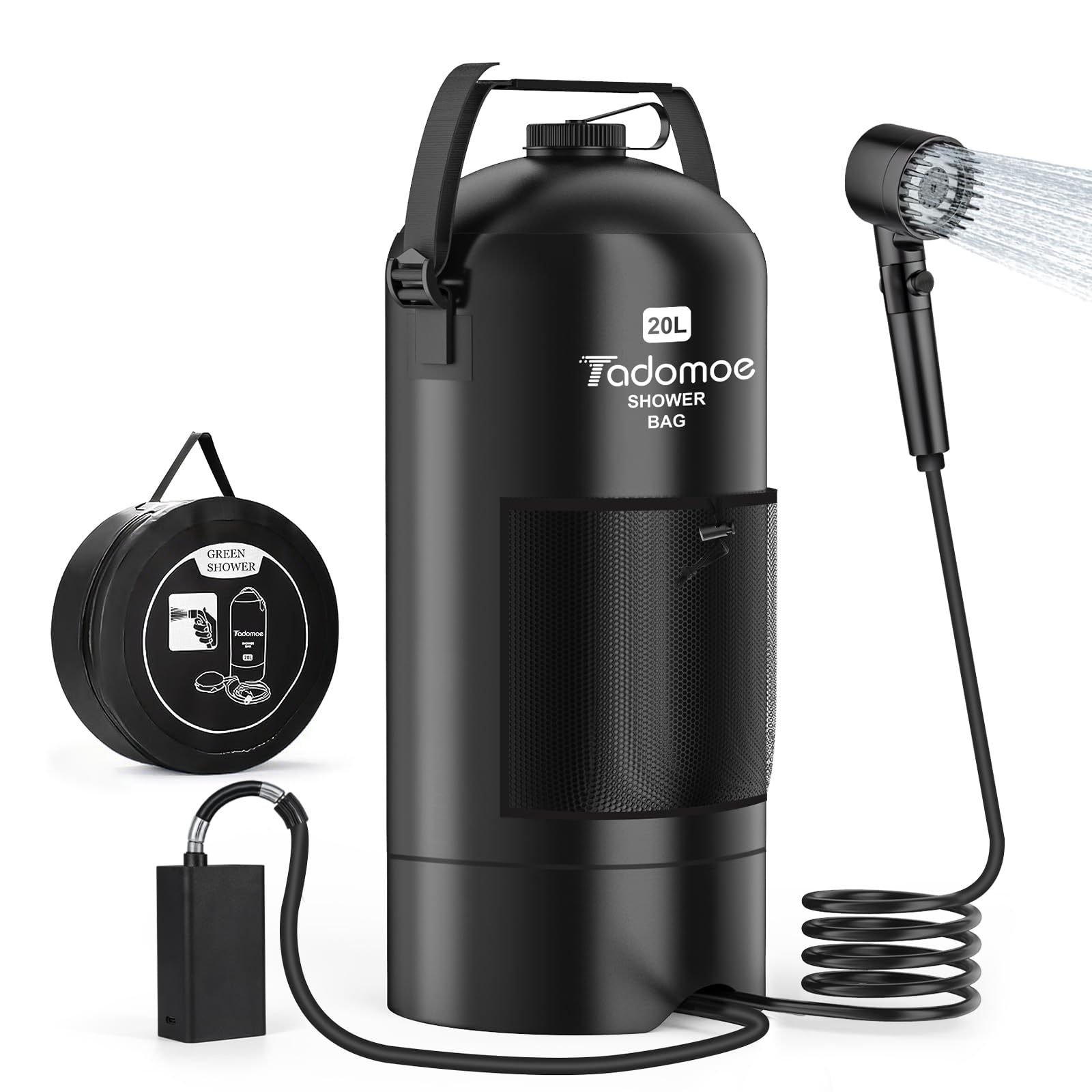 Tadomoe Doccia da Campeggio Portatile 20L