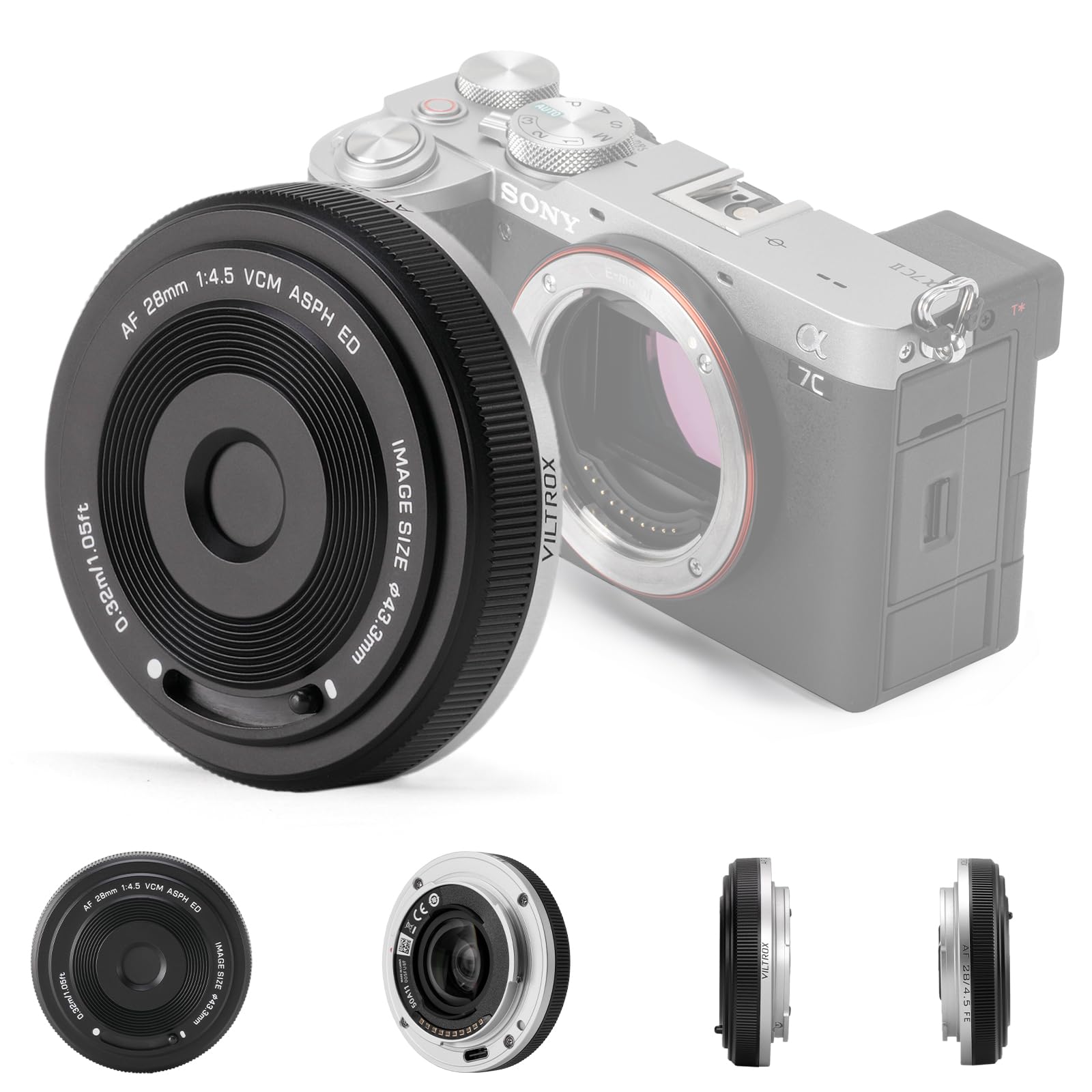 Viltrox 28mm F4.5 Full Frame Pancake Auto Focus per Sony E