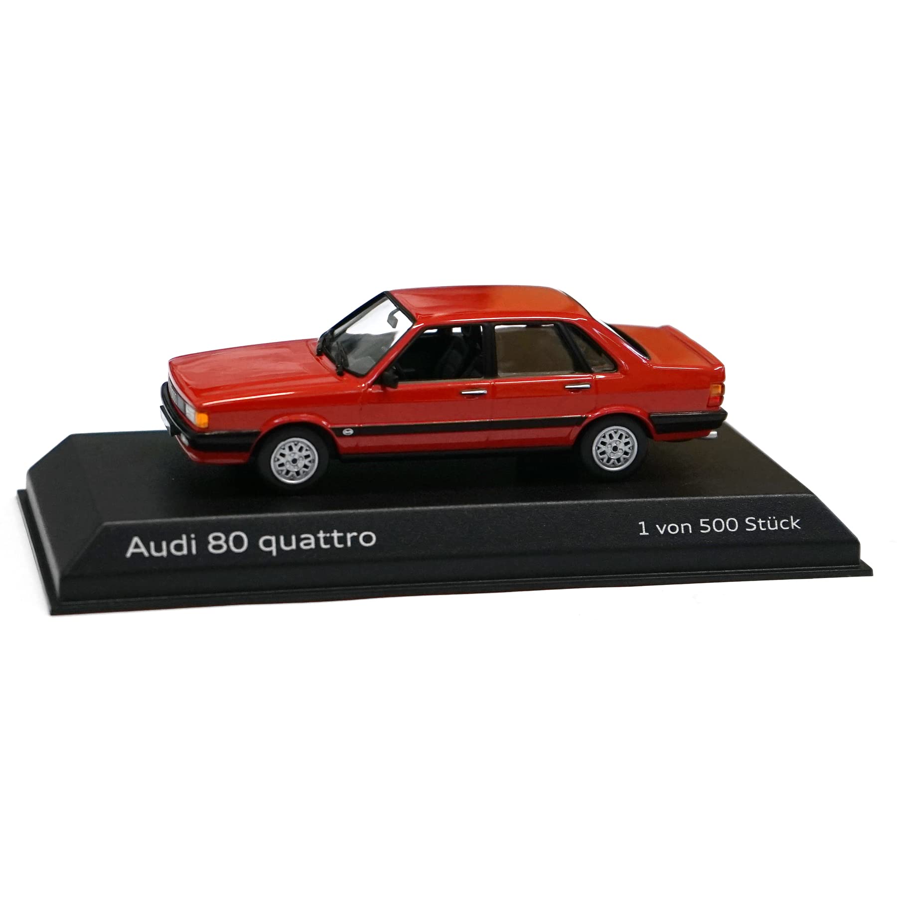 Audi A5-5809 Berlina 80 Quattro, modello auto 1:43, modello in miniatura, rosso