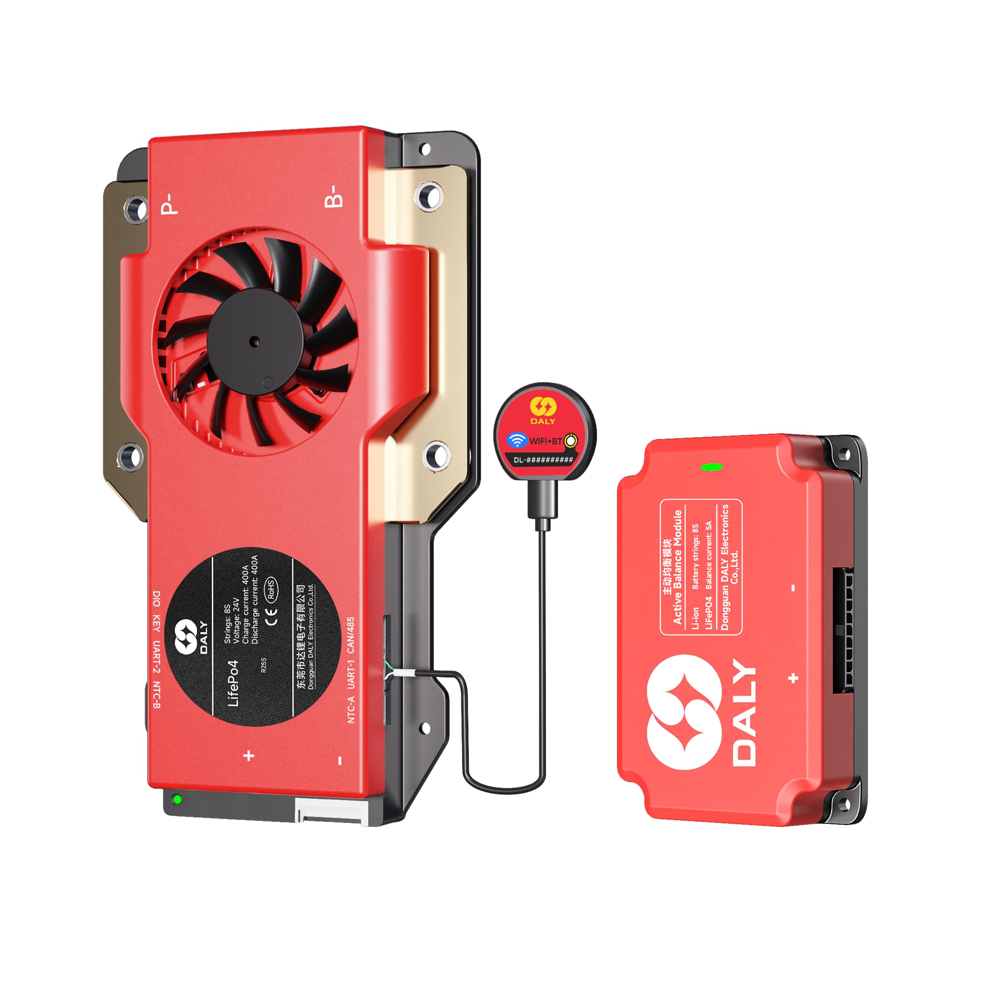 Daly BMS 24V 8S 400A - Smart WiFi Bluetooth