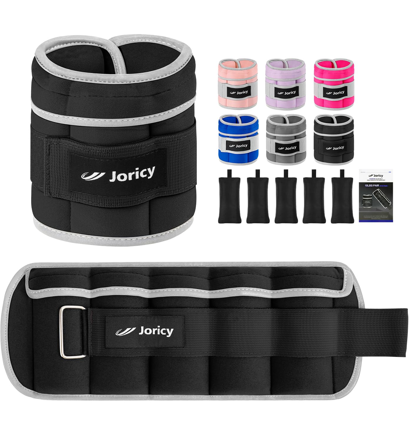 Pesi Regolabili per Caviglie e Polsi da 0,5kg a 2,5kg