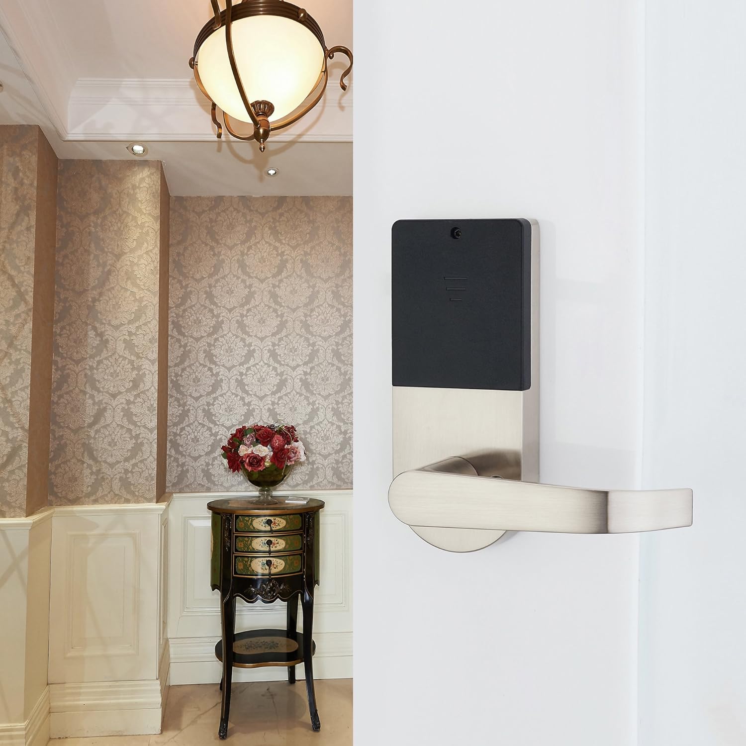 Haifuan Serratura Digitale con Scheda, Codice e Chiave - immagine 5