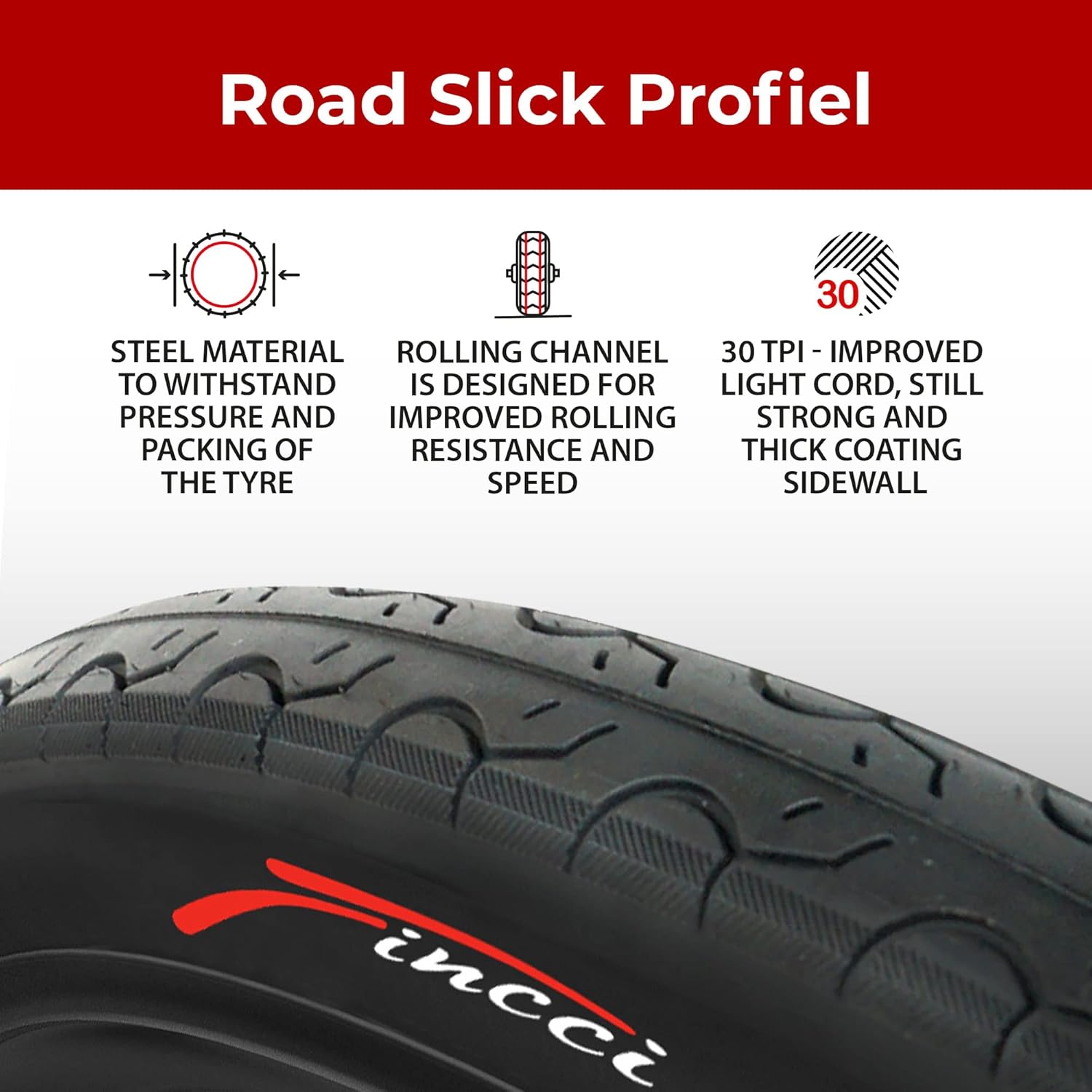 Slick Copertoni Bici 26x1.25 Lisci - immagine 3