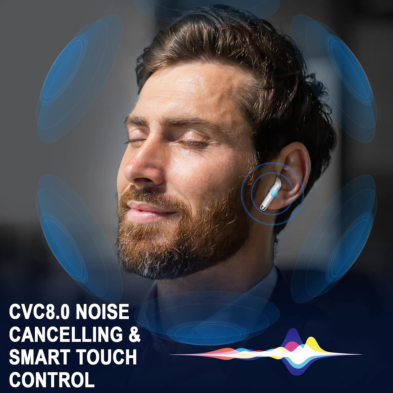 Cuffie Bluetooth 5.4 Wireless con 4 ENC Mic - immagine 5