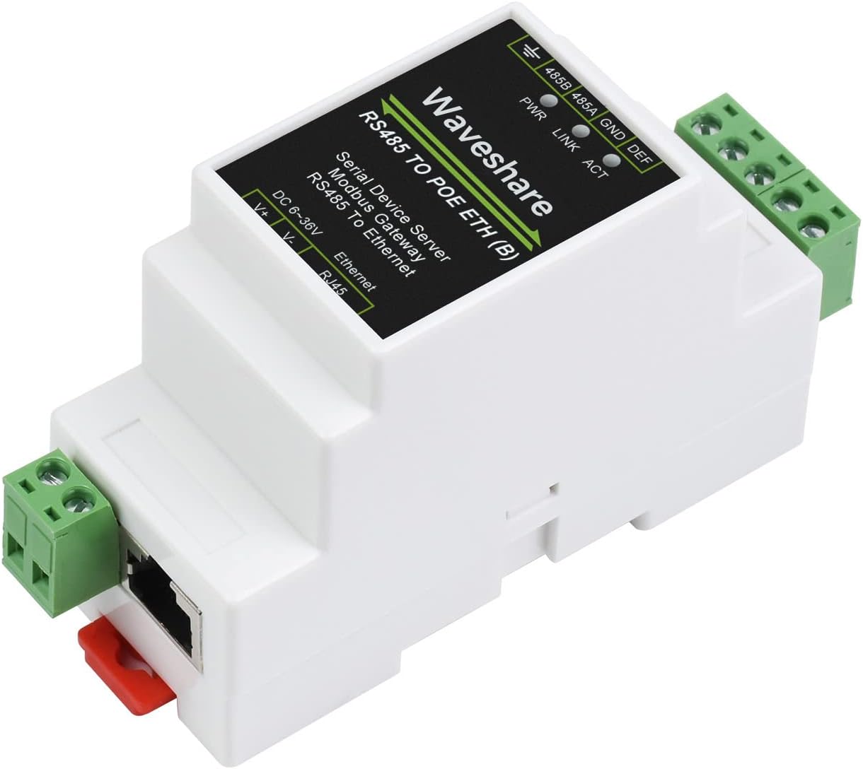 Waveshare Industrial Serial Server RS485 a Ethernet - immagine 1