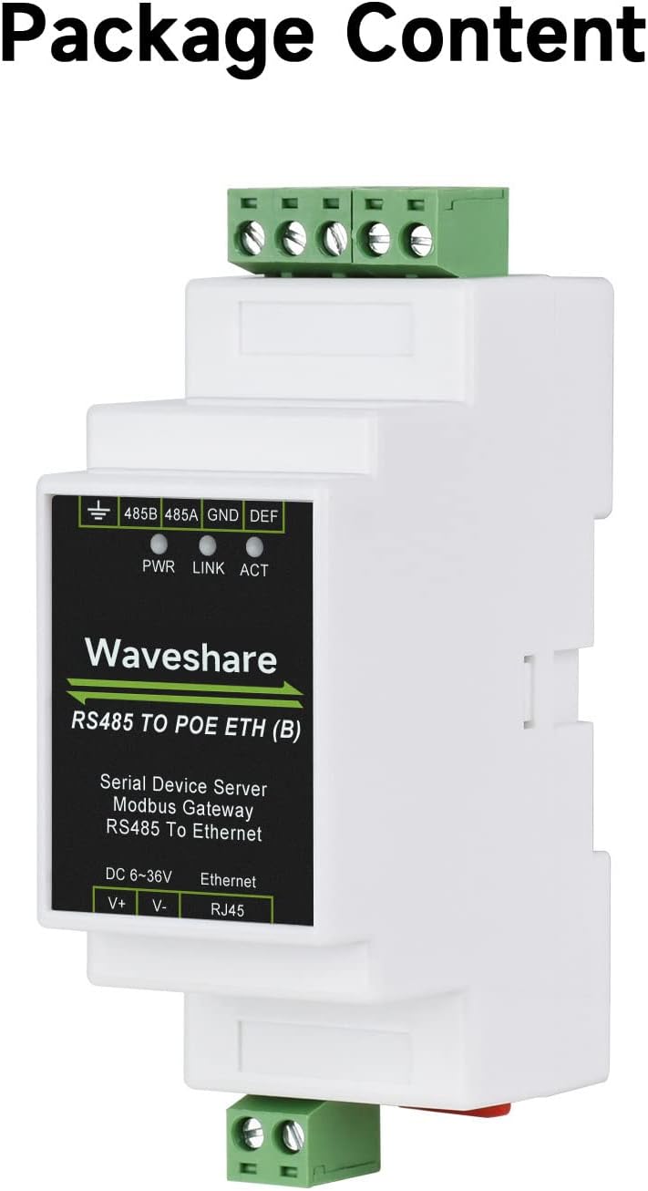 Waveshare Industrial Serial Server RS485 a Ethernet - immagine 2