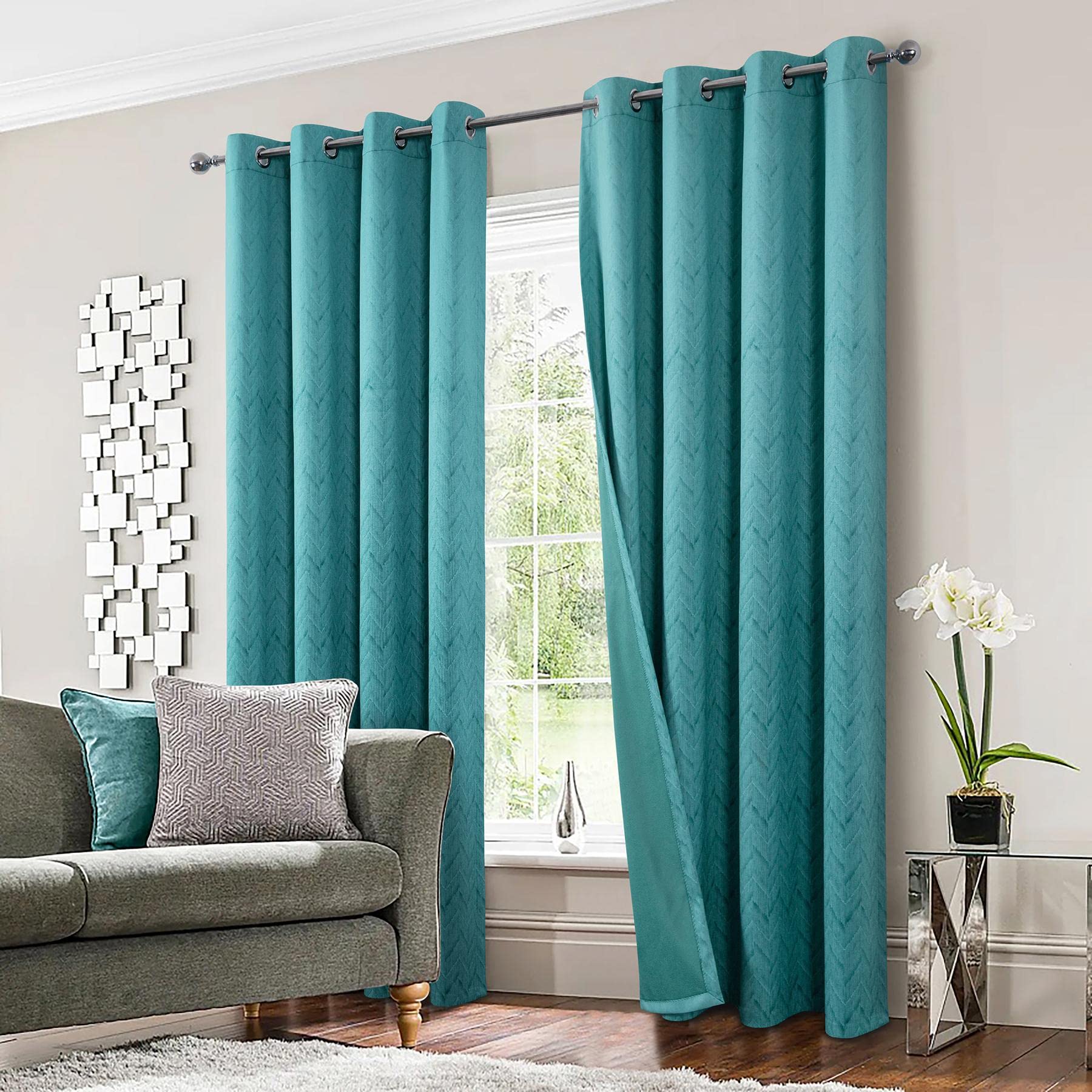 Always4u Tende 100% Oscuranti Termiche, Turchese