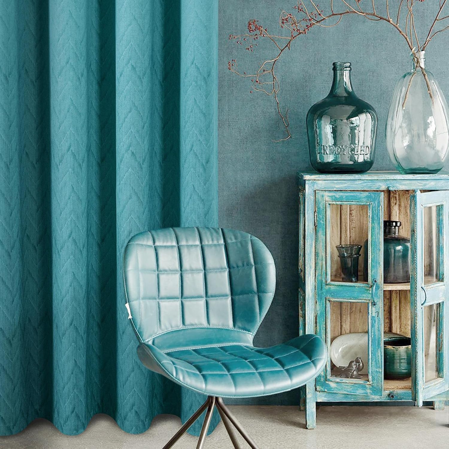 Always4u Tende 100% Oscuranti Termiche, Turchese - immagine 3