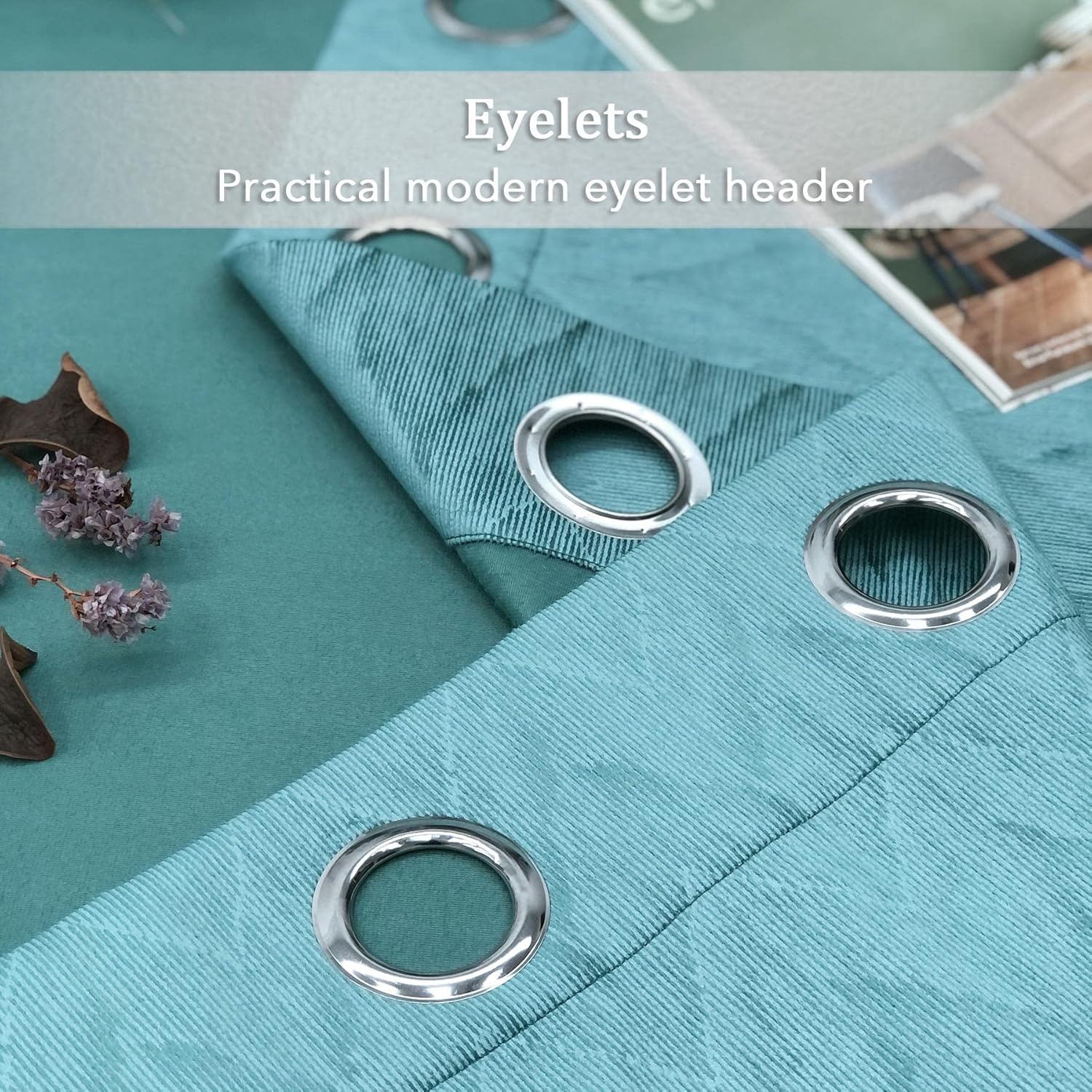 Always4u Tende 100% Oscuranti Termiche, Turchese - immagine 4