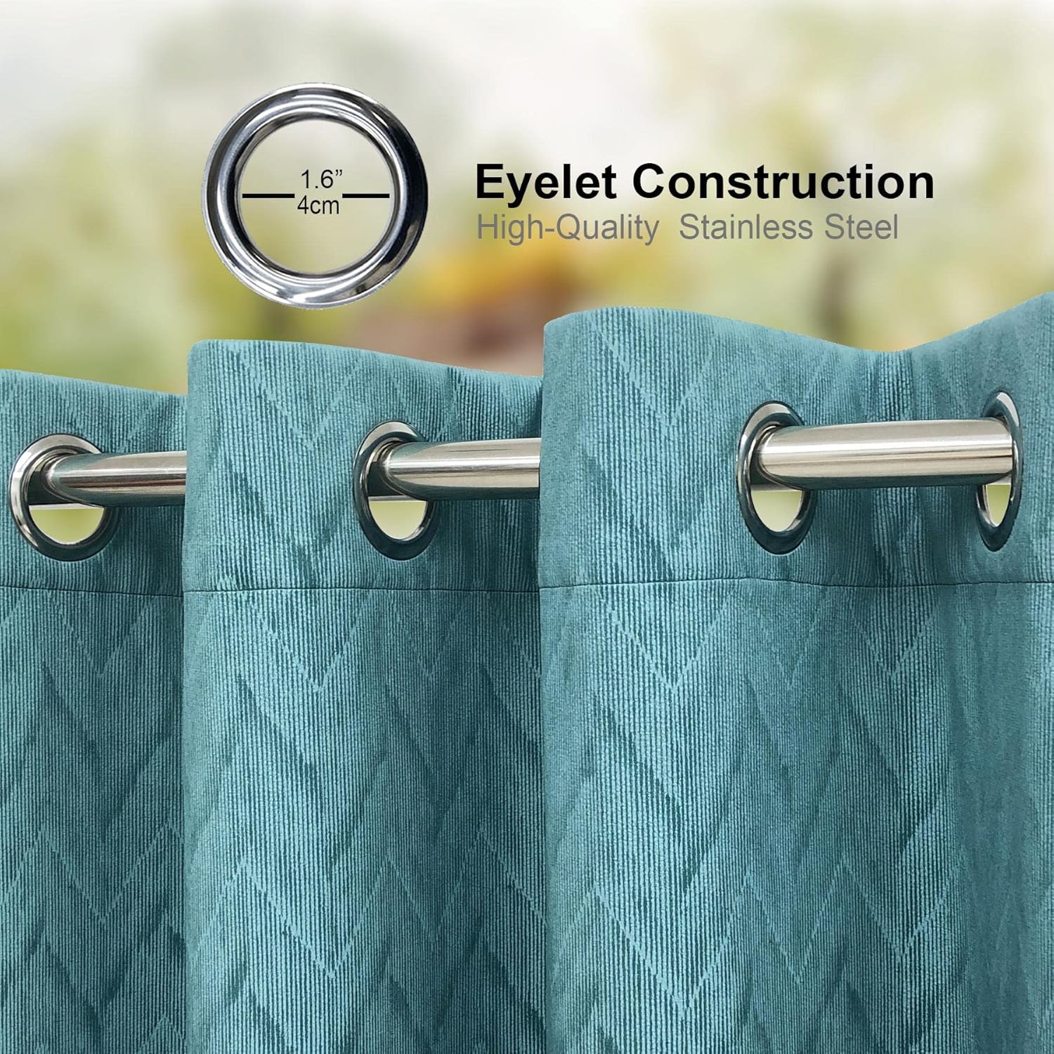 Always4u Tende 100% Oscuranti Termiche, Turchese - immagine 7