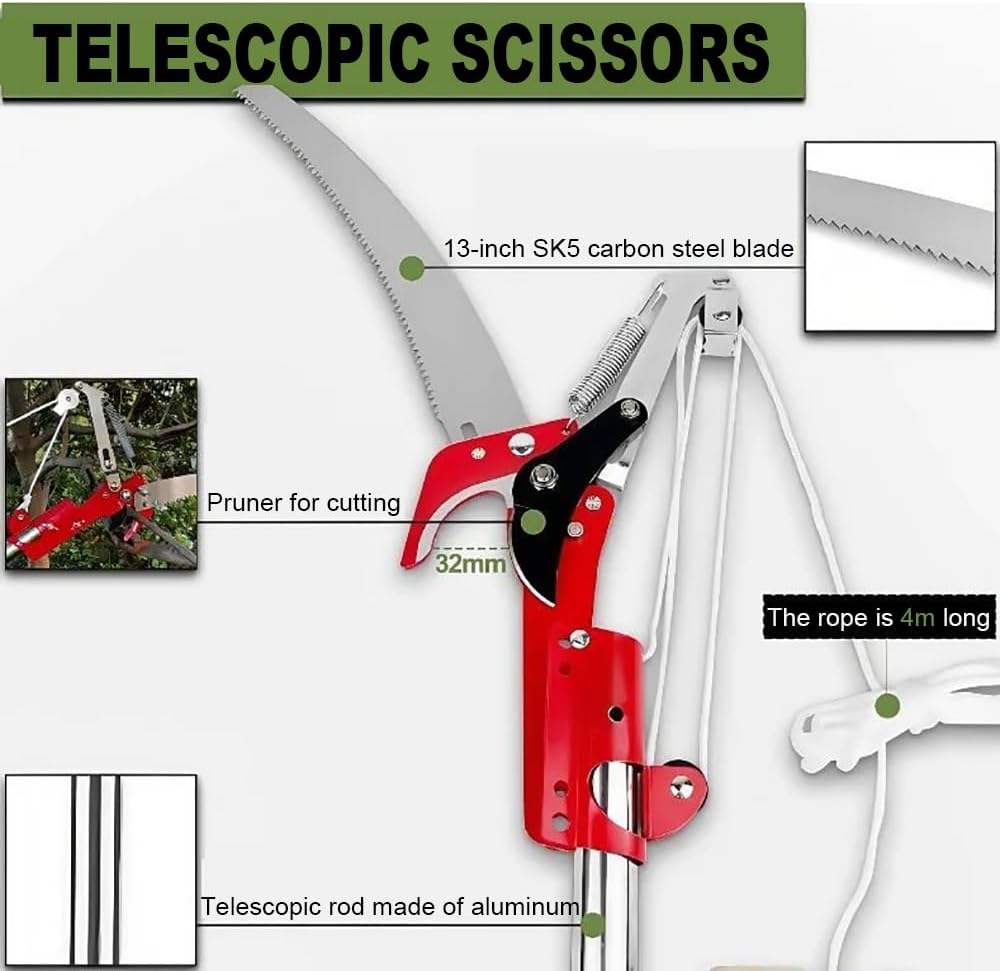 Newfun Sega Manuale per Potatura Telescopica 82-528cm - immagine 4