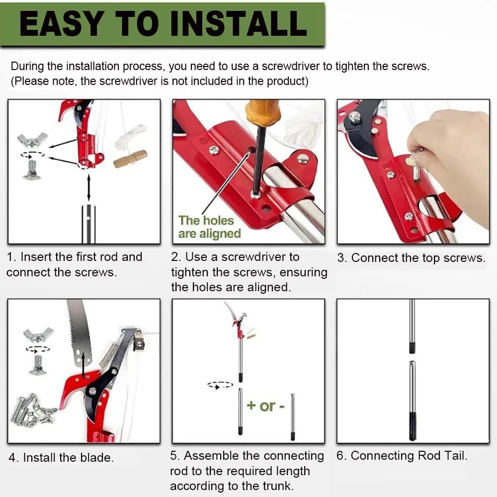 Newfun Sega Manuale per Potatura Telescopica 82-528cm - immagine 5