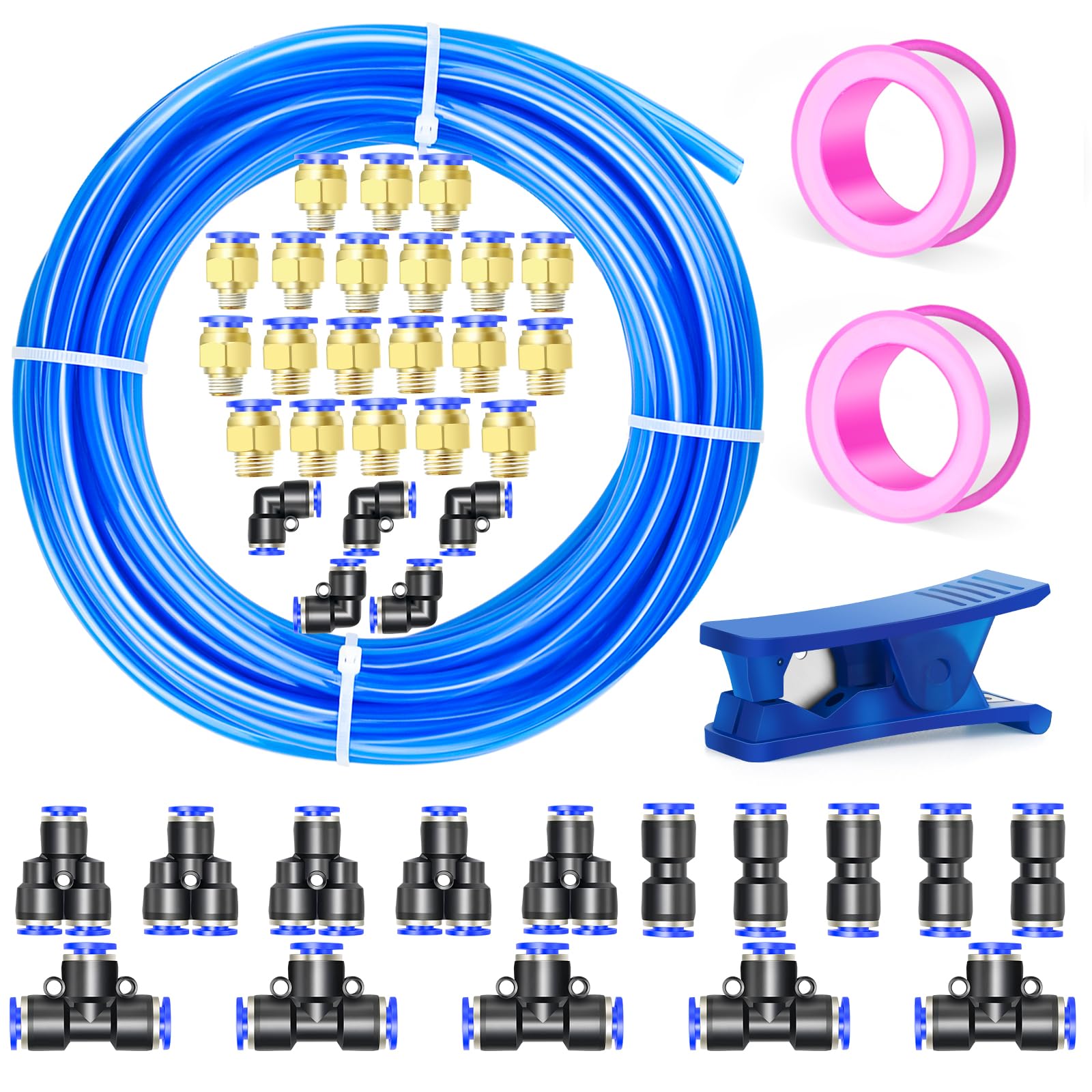 Ergaoboy Kit Tubo Poliuretano PU Blu 32M