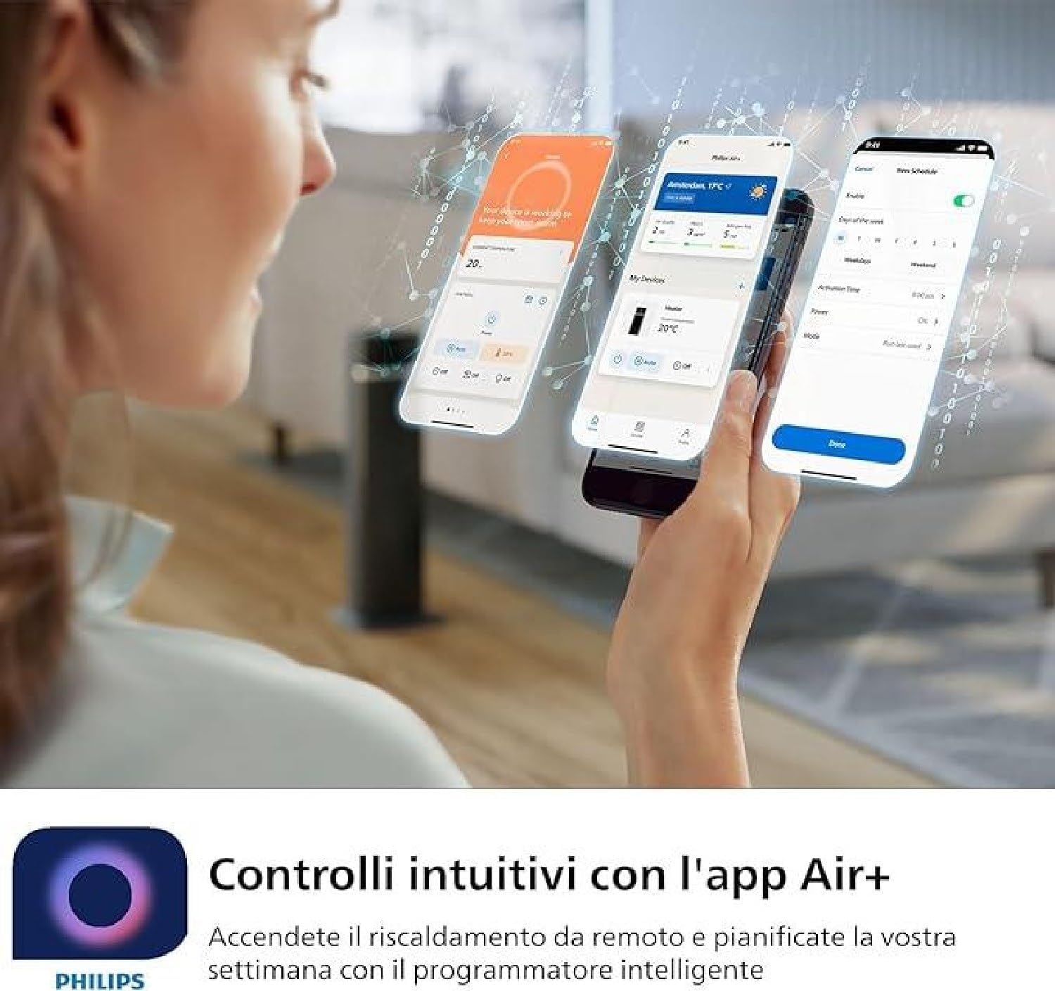 Philips Termoventilatore Ceramica Serie 5000, Grigio e Nero - immagine 6