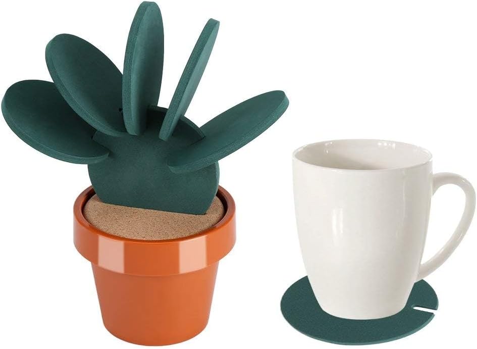 Set 6 Sottobicchieri Creativi a Cactus - immagine 1