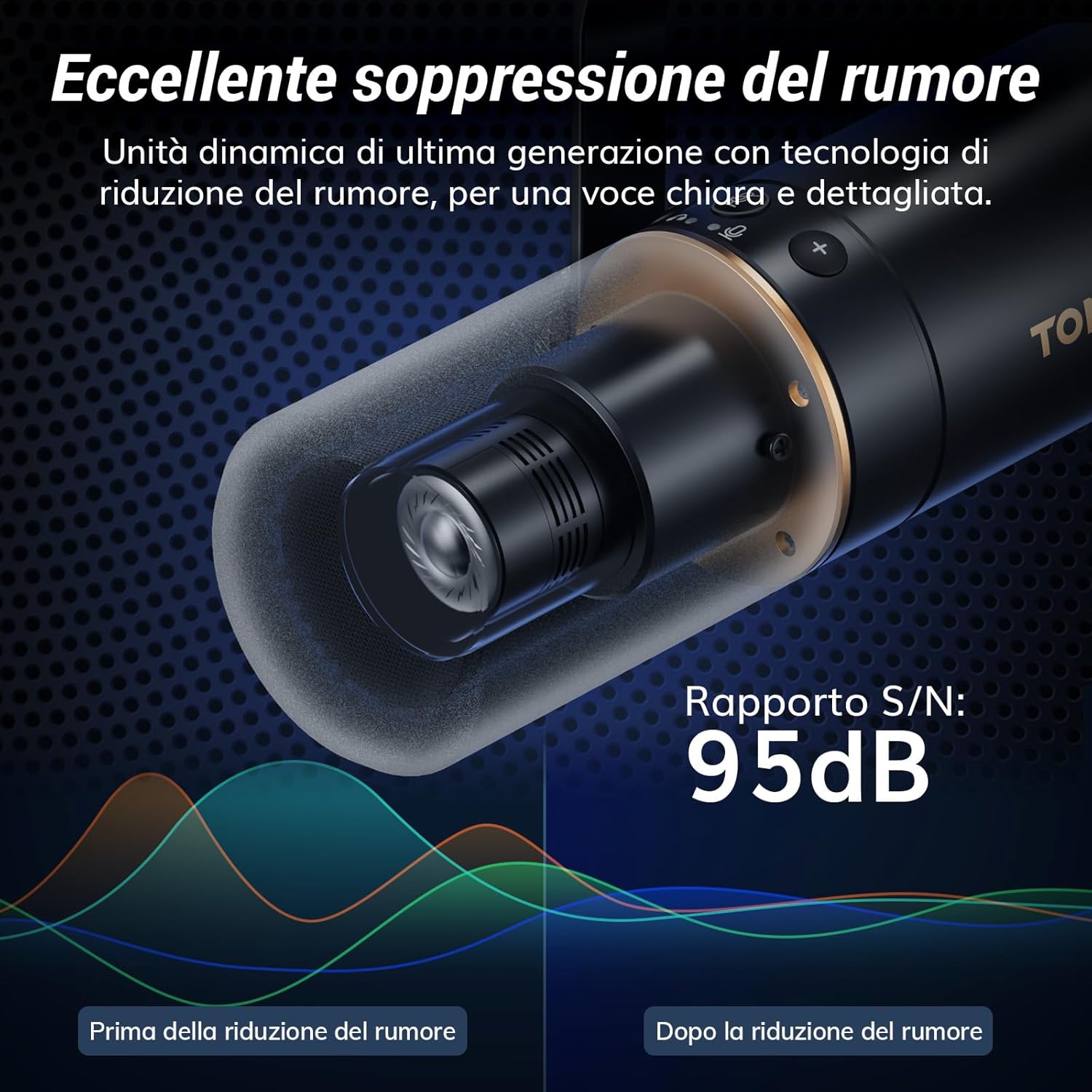 Tonor TD520 - Microfono USB/XLR Dinamico Cardioide - immagine 3