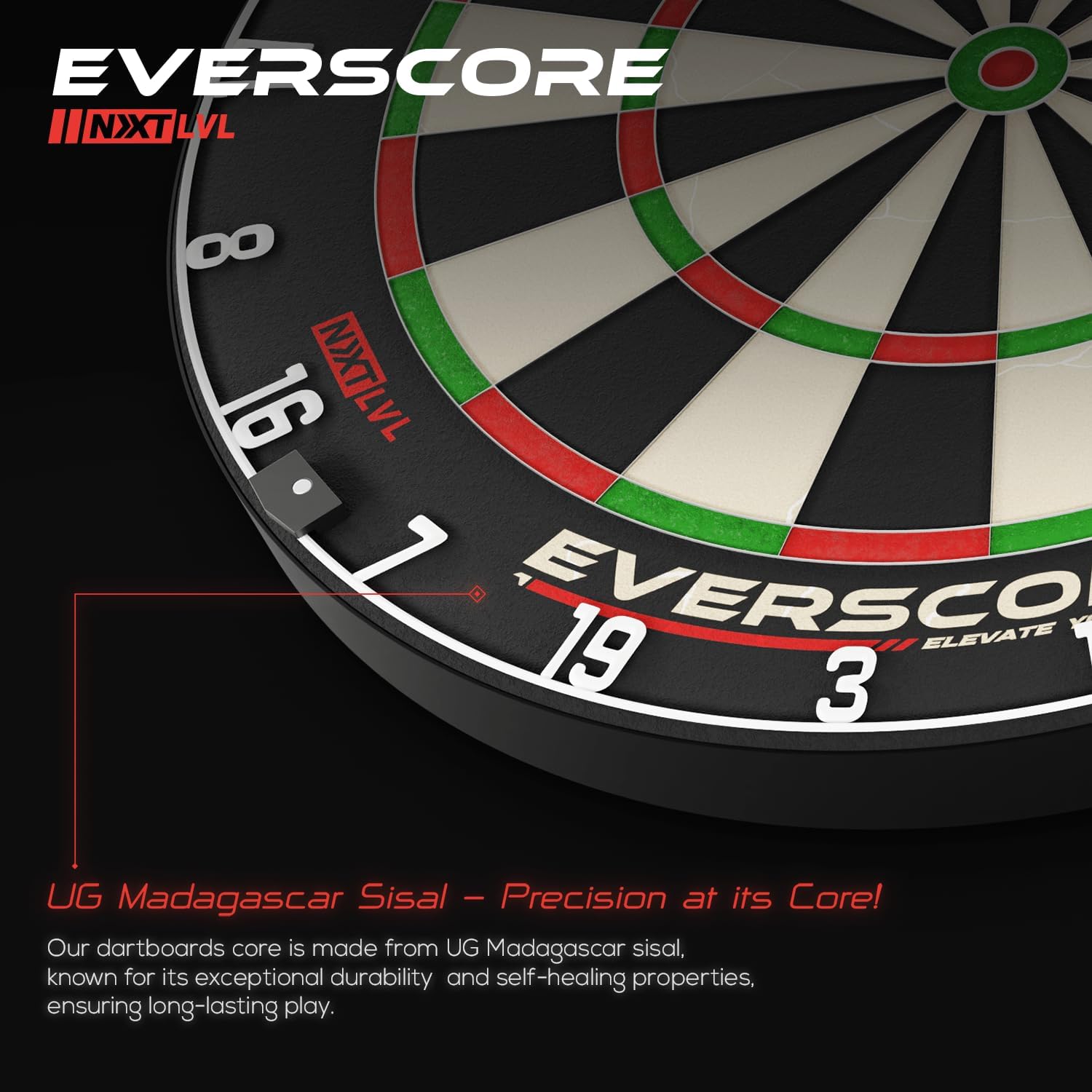 GOAT Everscore NXT LVL - Bersaglio per Freccette Professionale - immagine 4