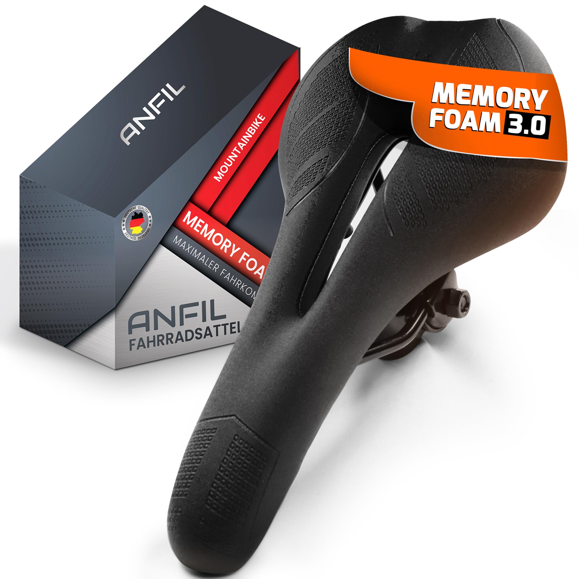 Sella Bici Comoda in Gel con Memory Foam | Anfil | Velz