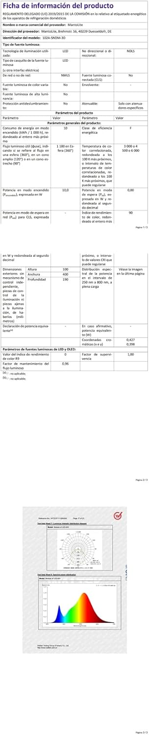 Mantolite Lampada da Parete LED Dimmerabile 40CM 10W - immagine 11