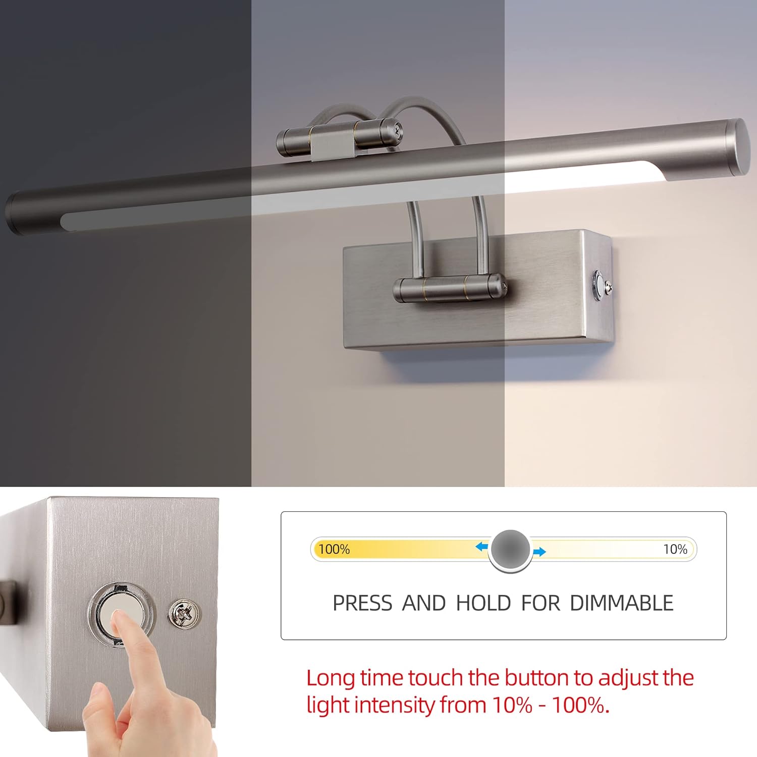 Mantolite Lampada da Parete LED Dimmerabile 40CM 10W - immagine 4