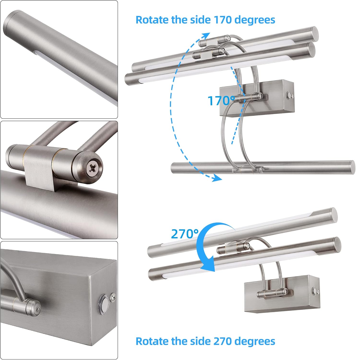 Mantolite Lampada da Parete LED Dimmerabile 40CM 10W - immagine 5