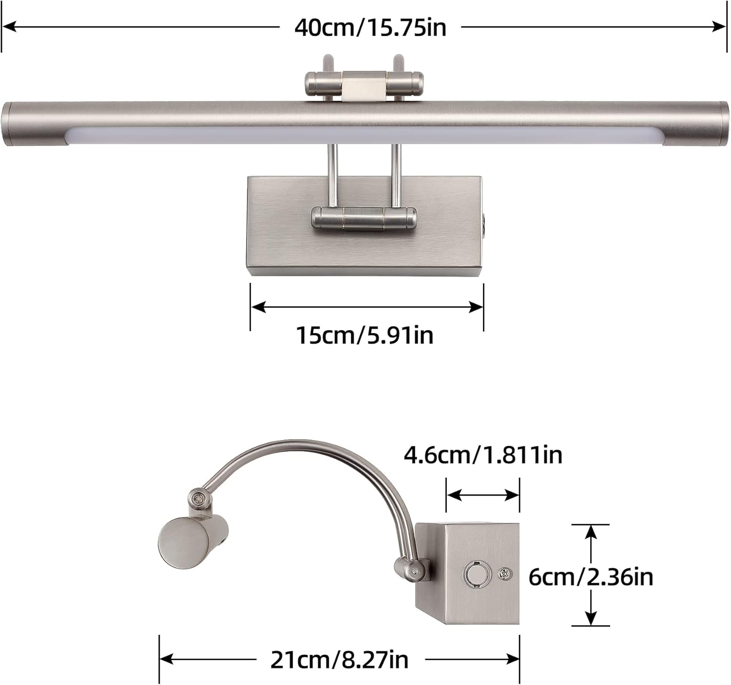 Mantolite Lampada da Parete LED Dimmerabile 40CM 10W - immagine 6