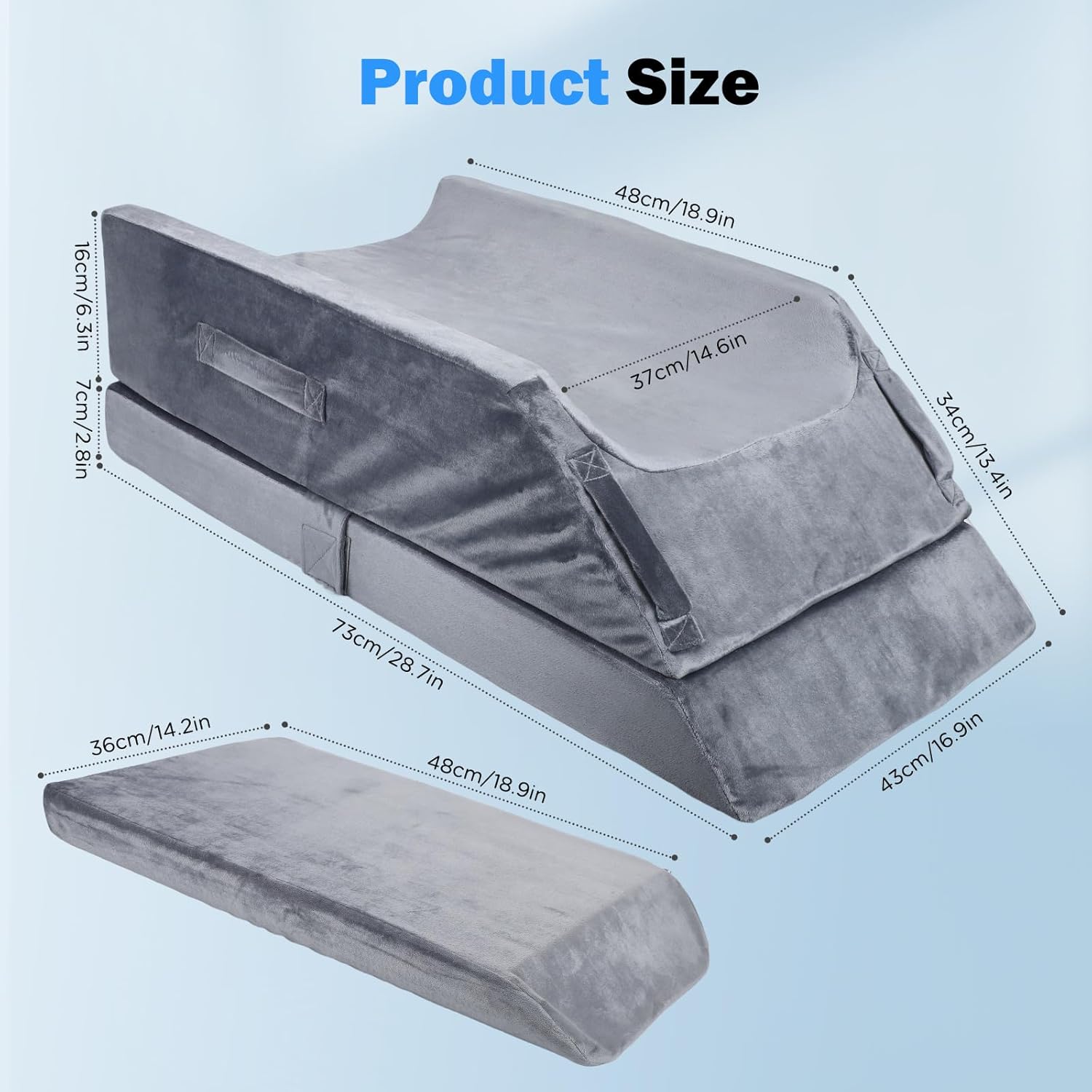 Cuscino per le Gambe Regolabile in Memory Foam - immagine 2