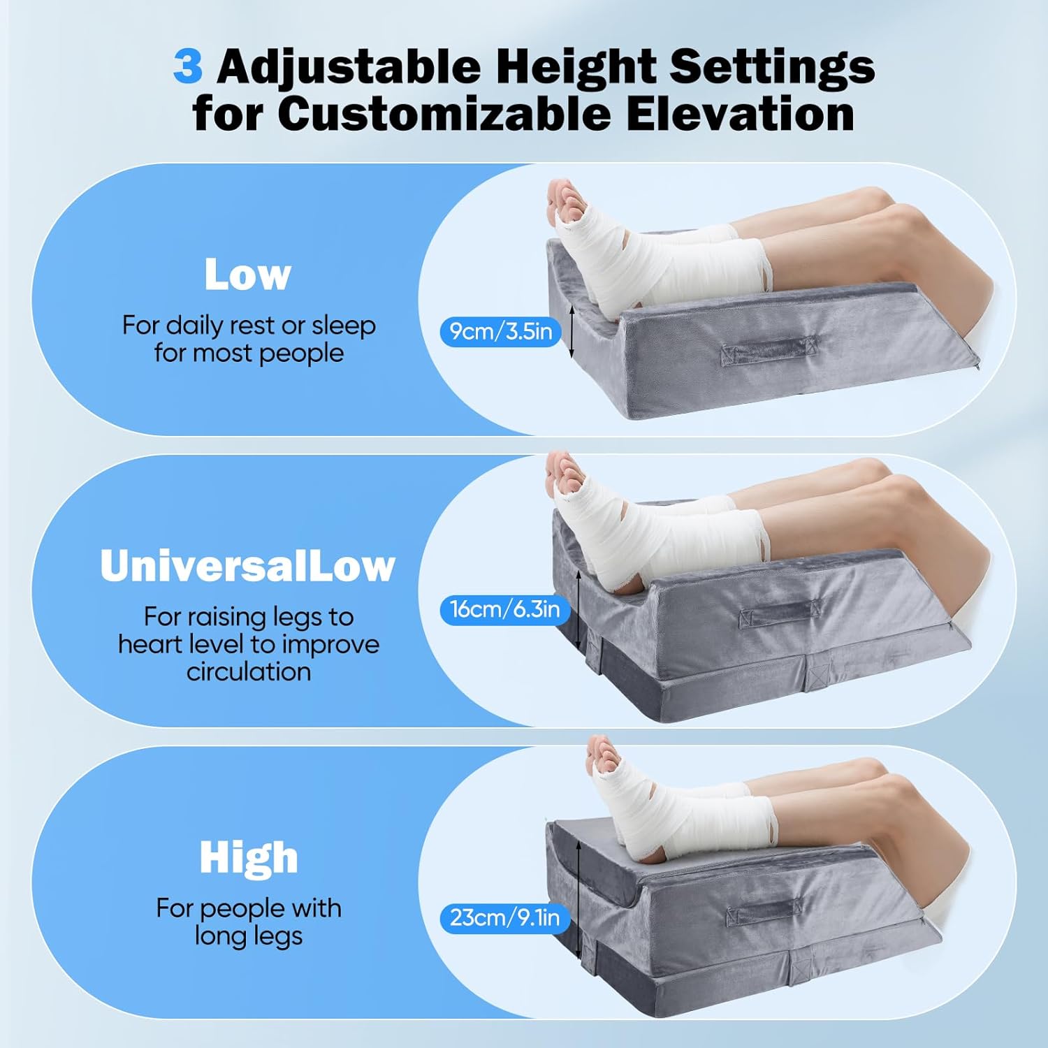 Cuscino per le Gambe Regolabile in Memory Foam - immagine 3