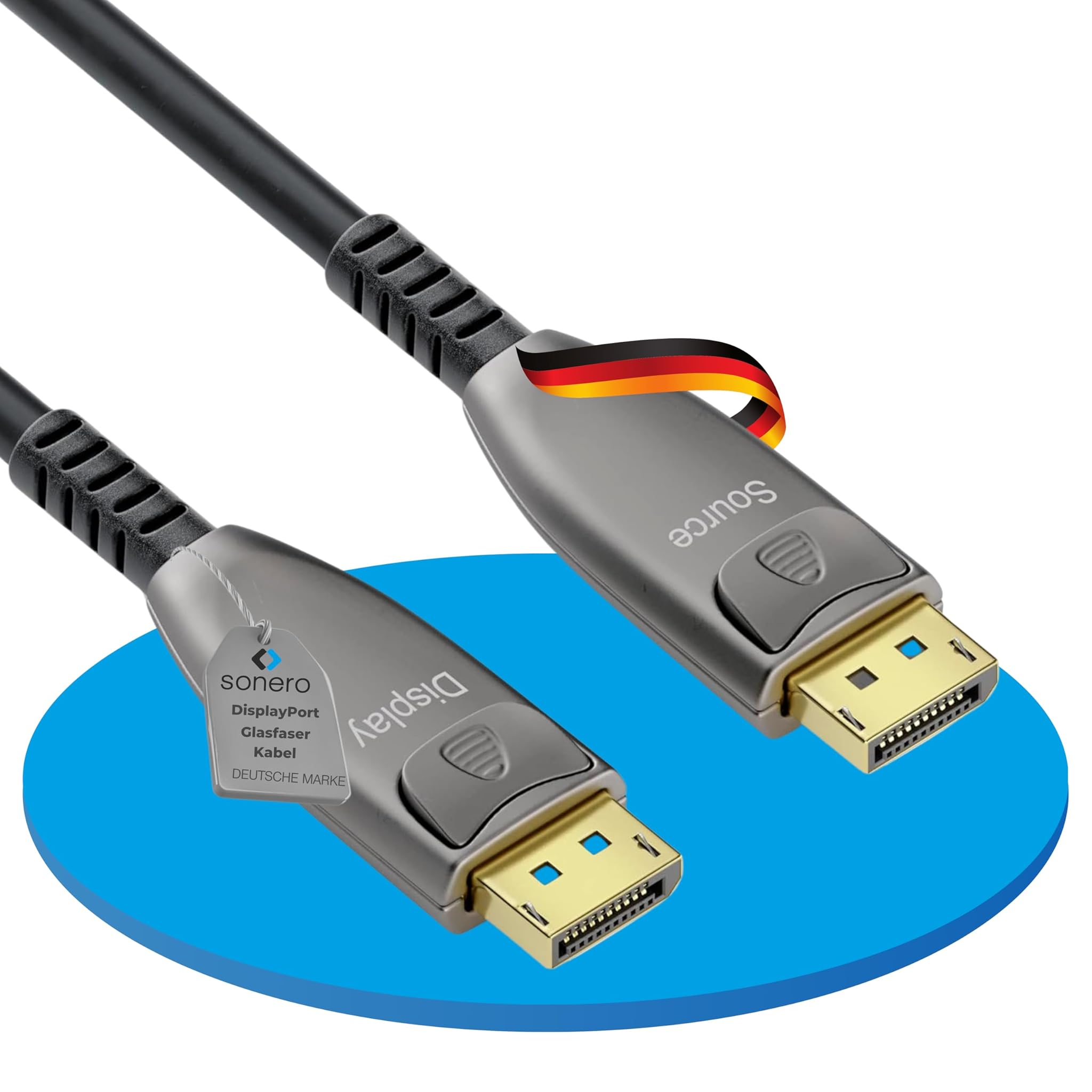 Sonero® Cavo 8K-DisplayPort 1.4 Ibrido Fibra Ottica 10m