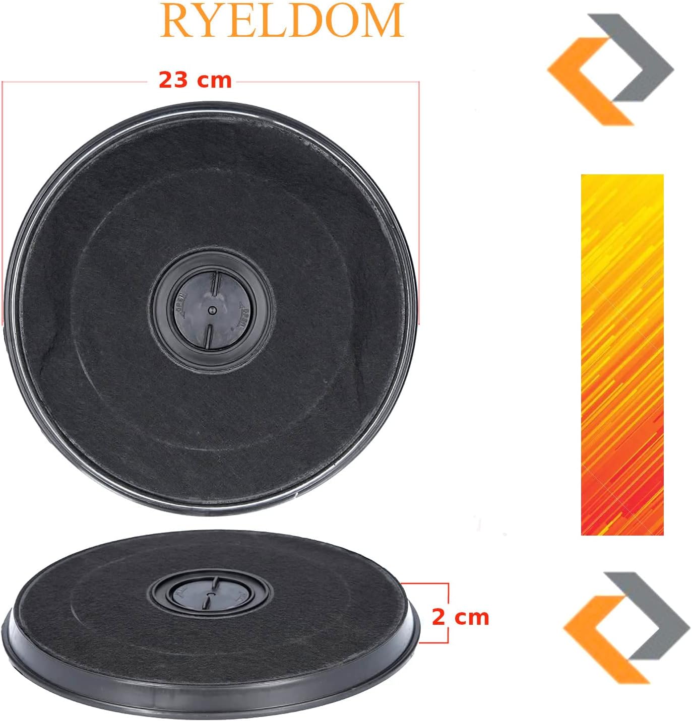 FILTRO AI CARBONI ATTIVI PER CAPPA FABER - immagine 2