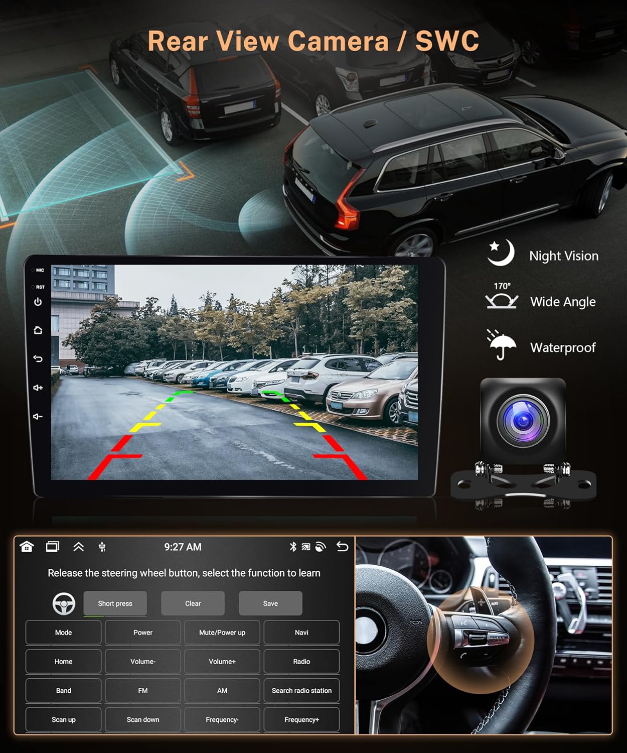 Autoradio Android 13 Wireless Carplay 9 pollici - immagine 5
