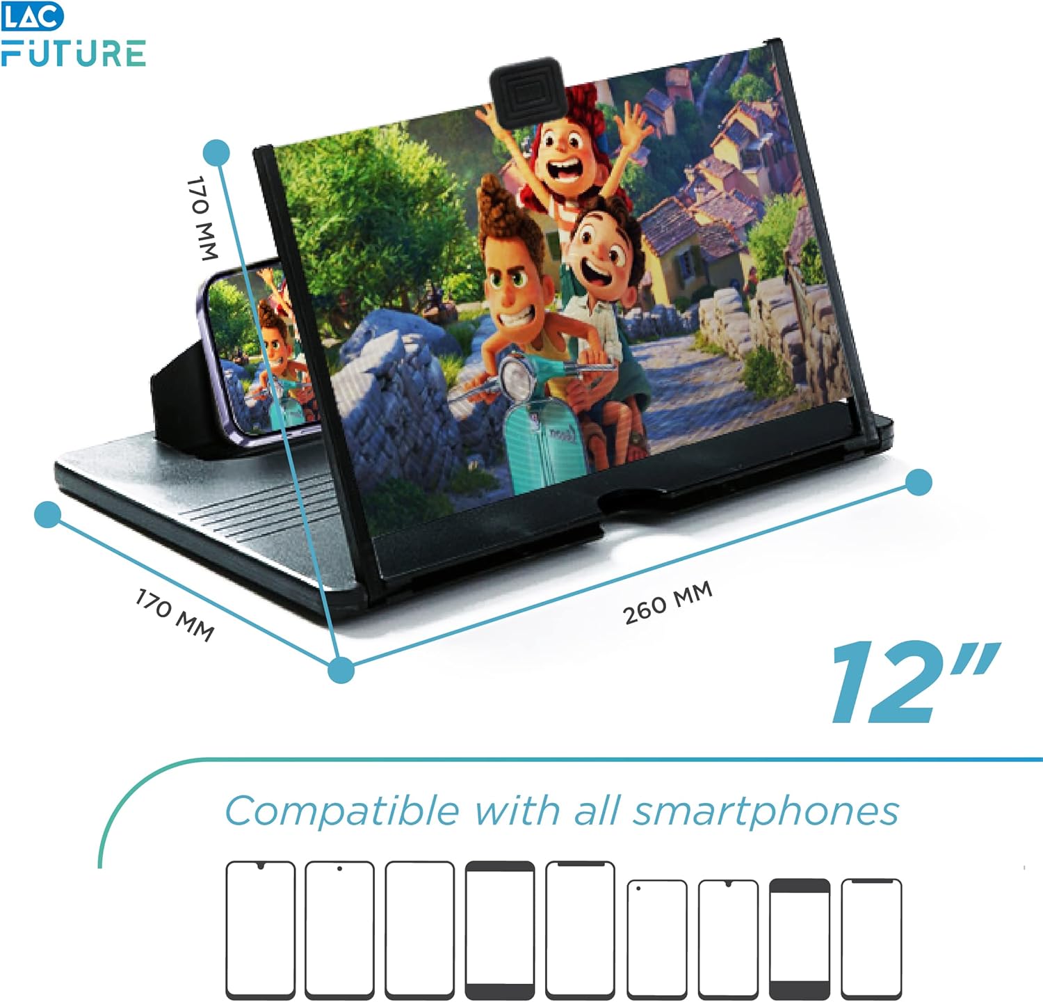 Lente Ingrandimento Smartphone 12" HD - immagine 2