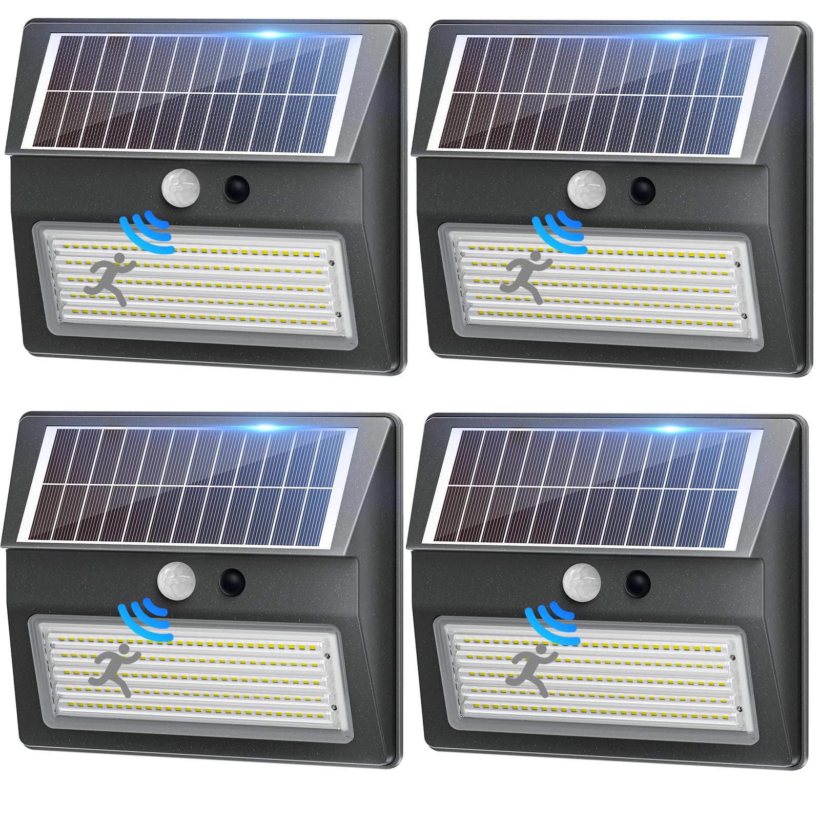 Faretto Luce Solare LED Esterno con Sensore di Movimento