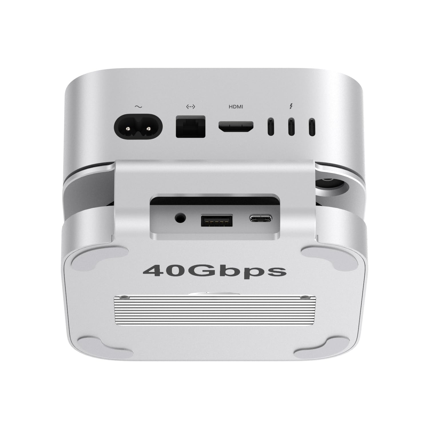 Qwiizlab Hub Alluminio USB4 40Gbps per Mac Mini