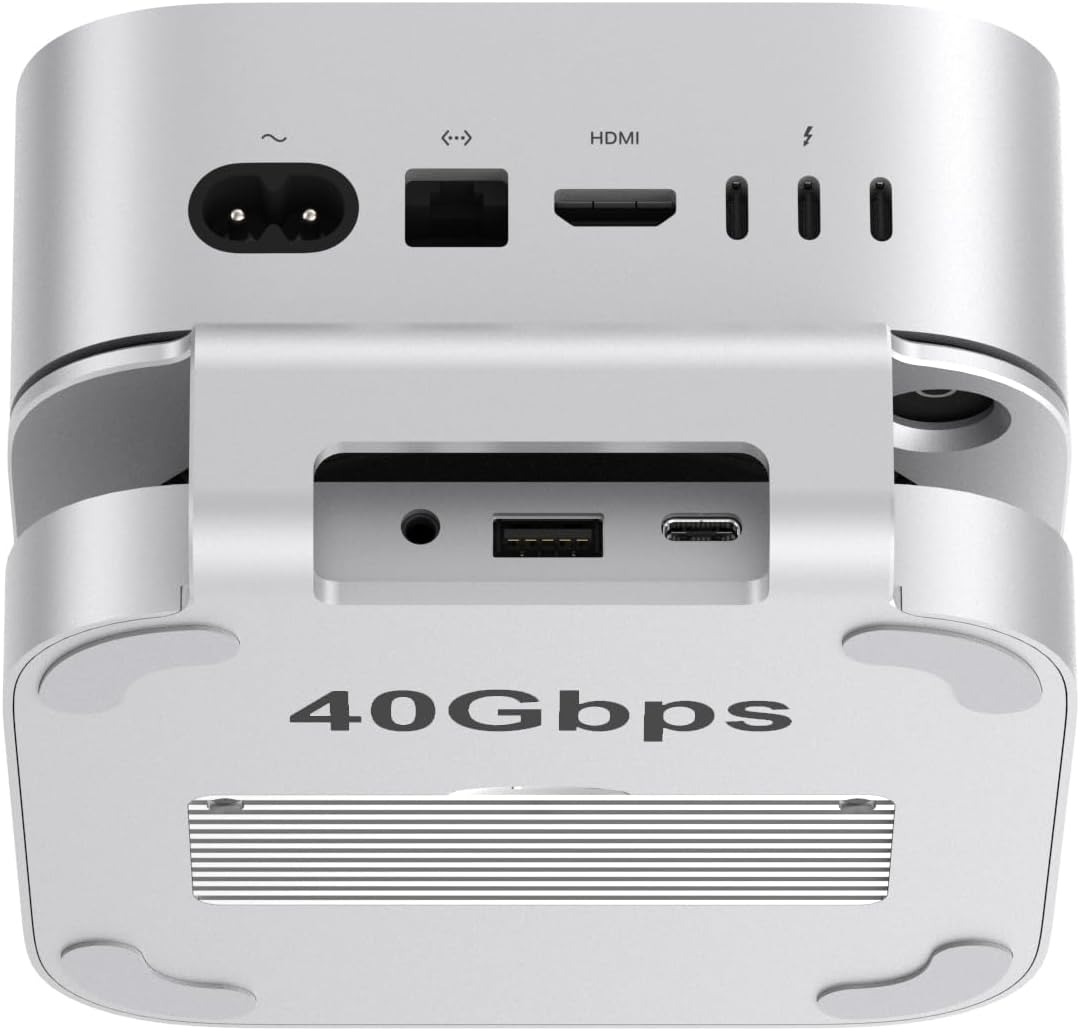 Qwiizlab Hub Alluminio USB4 40Gbps per Mac Mini - immagine 1