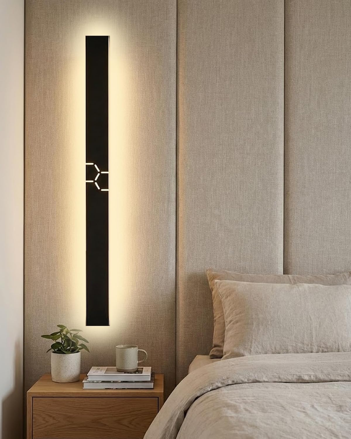 LED Applique da Parete Esterno/Interni Nera IP65 45W - immagine 2