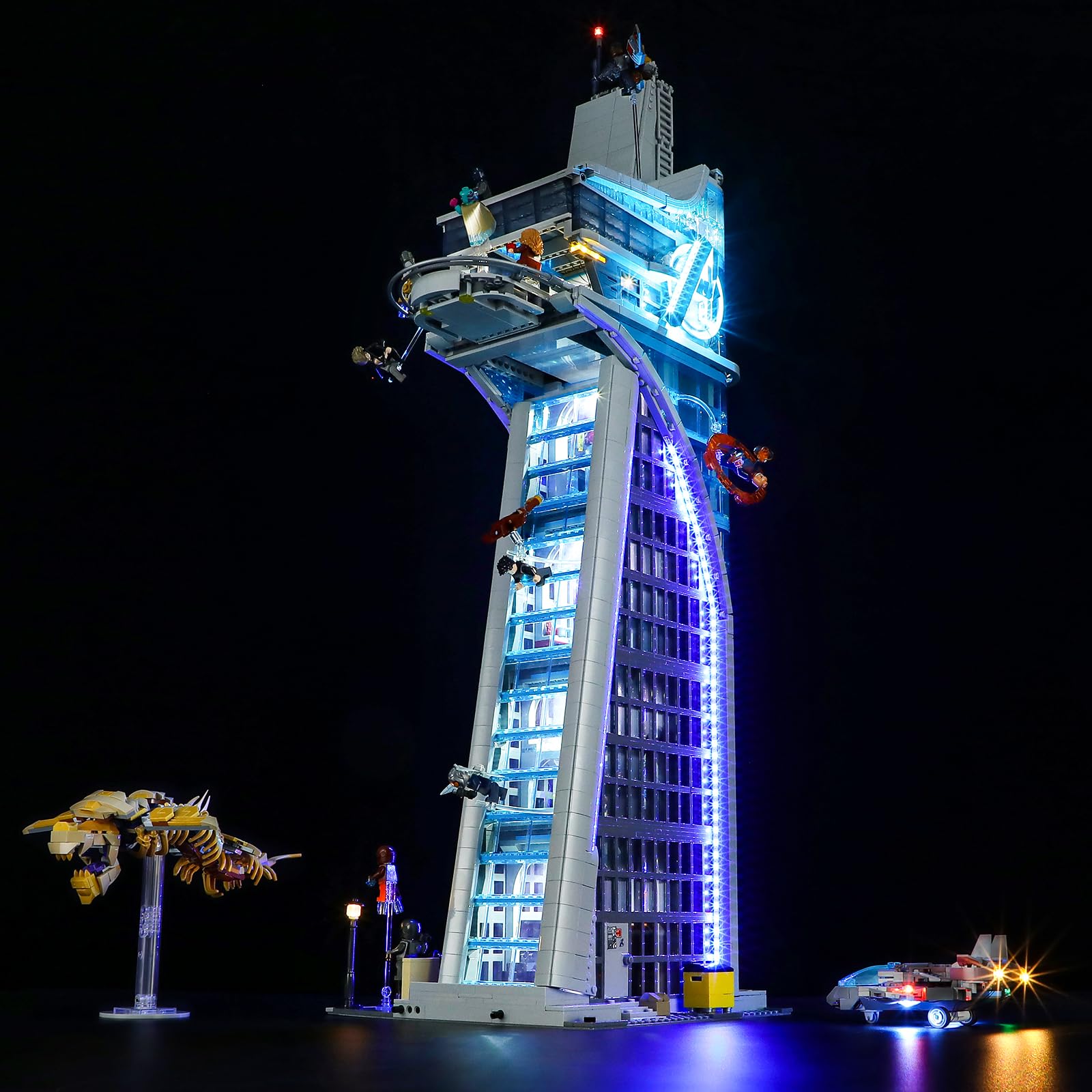 YEABRICKS Luce LED per Lego-76269 Marvel Avengers Tower Building Blocks Modello (Lego Set NON incluso)